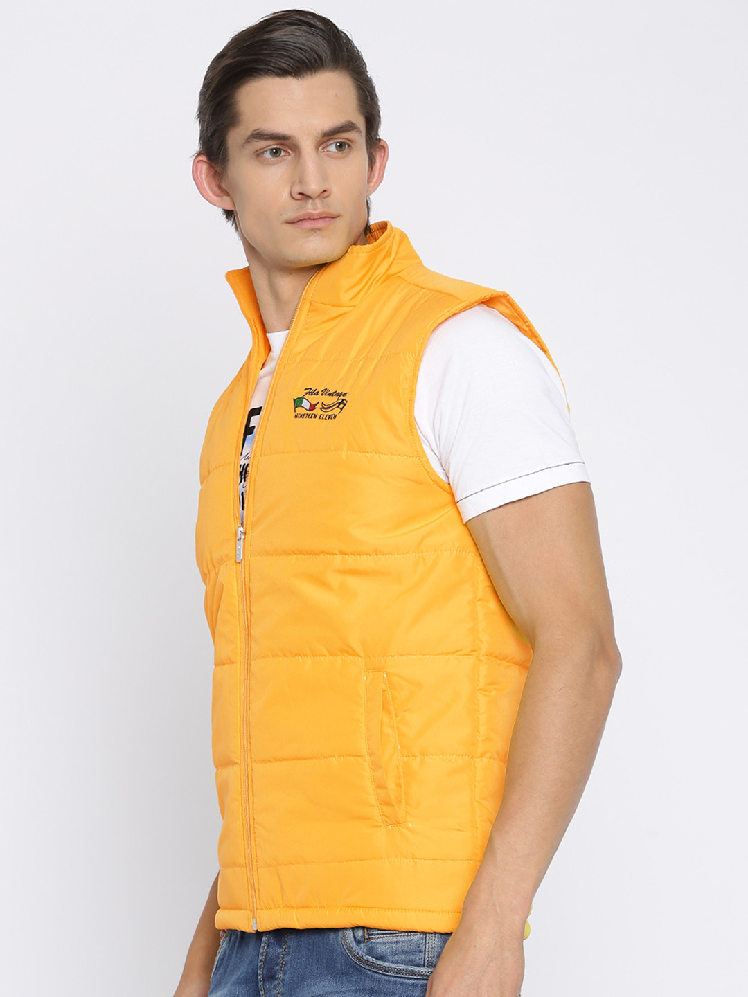 fila orange puffer jacket