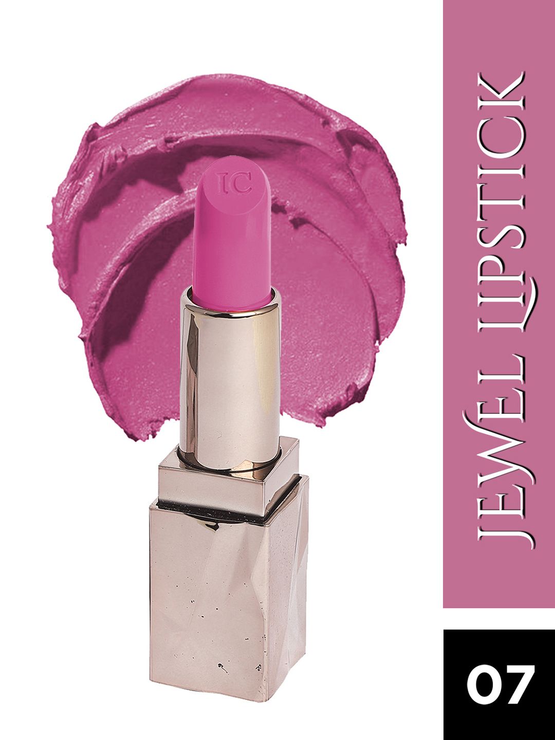 INCOLOR Women Pink Jewel Queen 07 Lipstick 3.7g Price in India