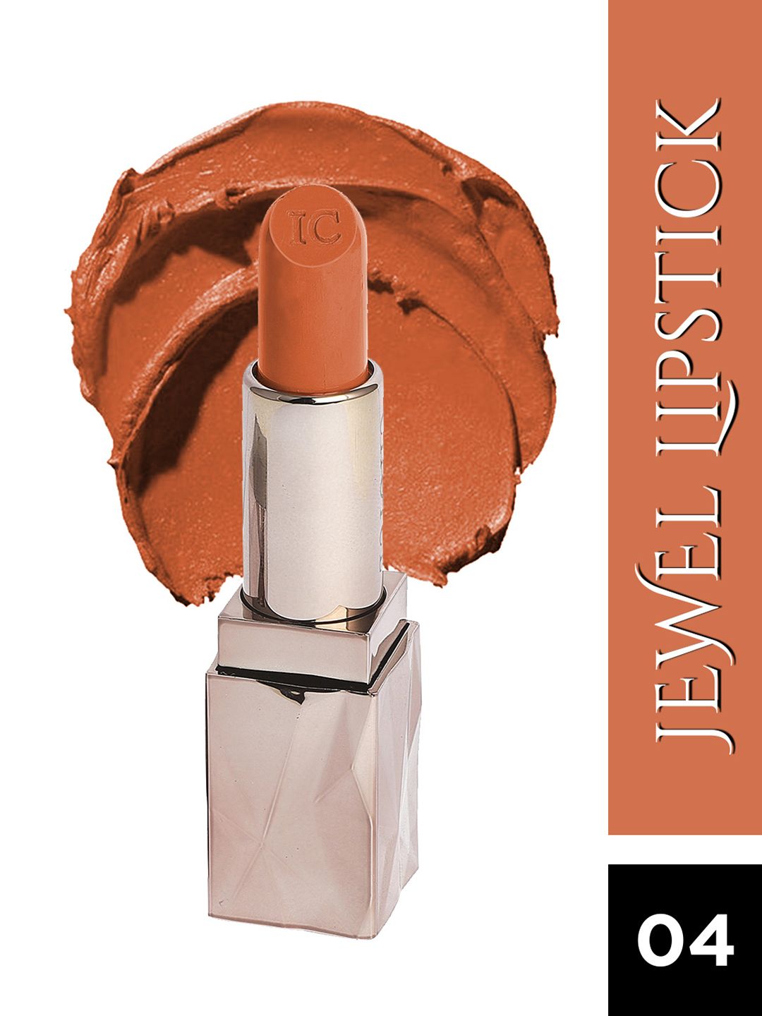 INCOLOR Women Brown Jewel Queen 04 Lipstick 3.7g Price in India