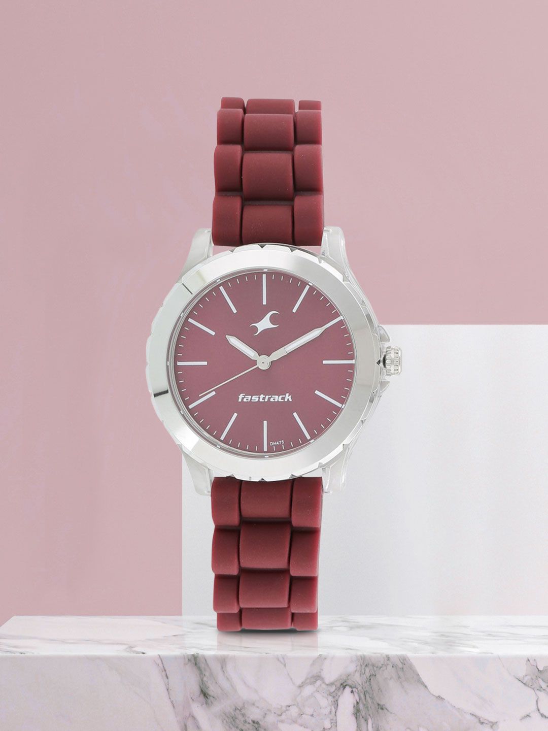 Fastrack Women Maroon Analogue Watch 68009PP06 Price in India