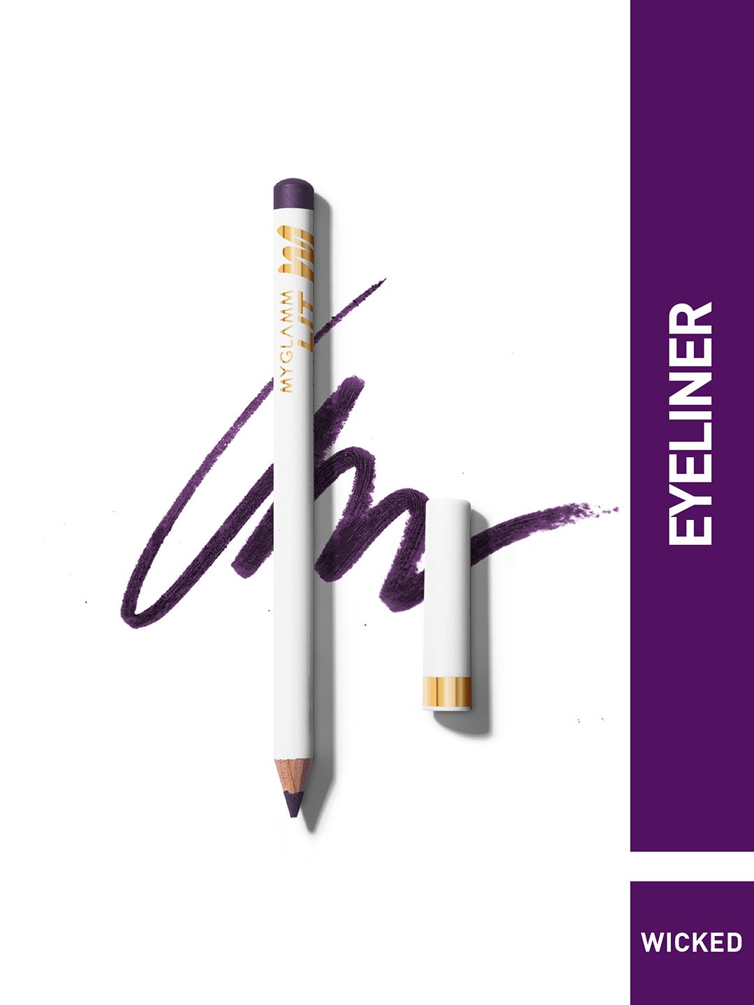 MyGlamm Lit Matte Eyeliner Pencil - Wicked Price in India