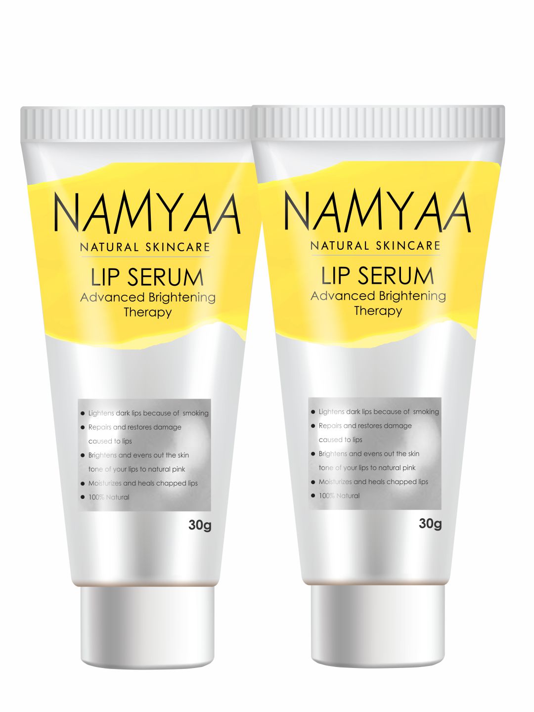 Namyaa Set of 2 Natural Lip Serums for Skin Toning + Lightening + Moisturizing 30 g Each Price in India
