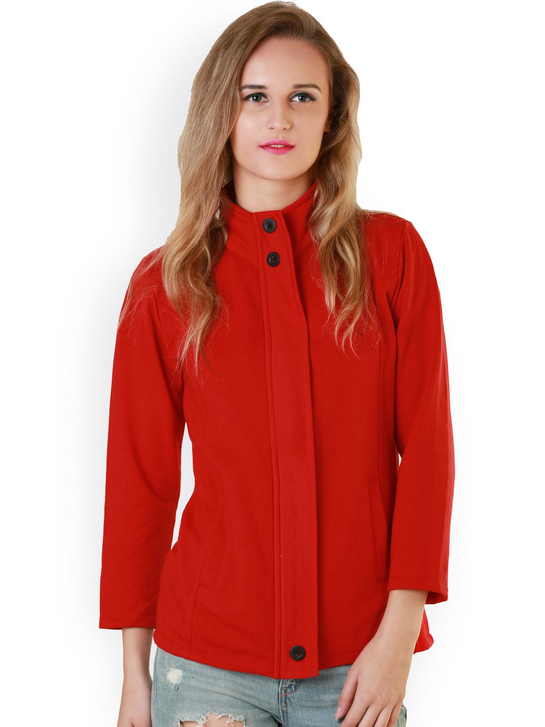 Belle Fille Red Tailored Jacket Price in India