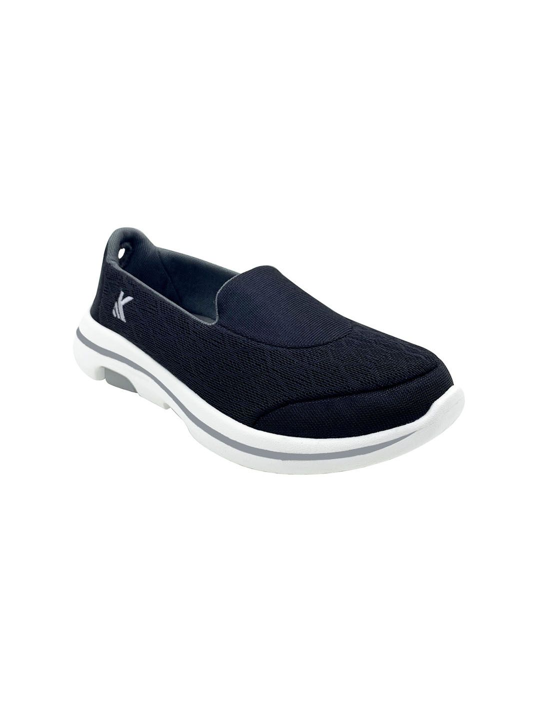 KazarMax Women Black Slip-On Walking Sneakers Price in India