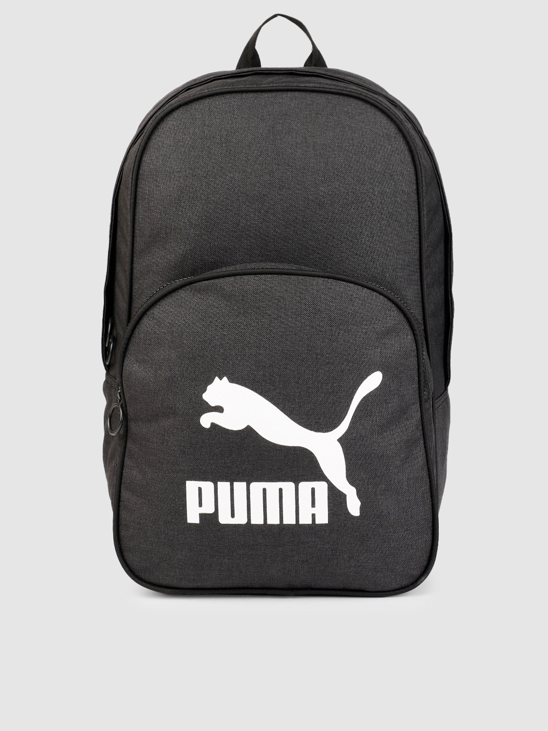 Puma Unisex Black Originals Retro woven Brand Logo Backpack Price in India