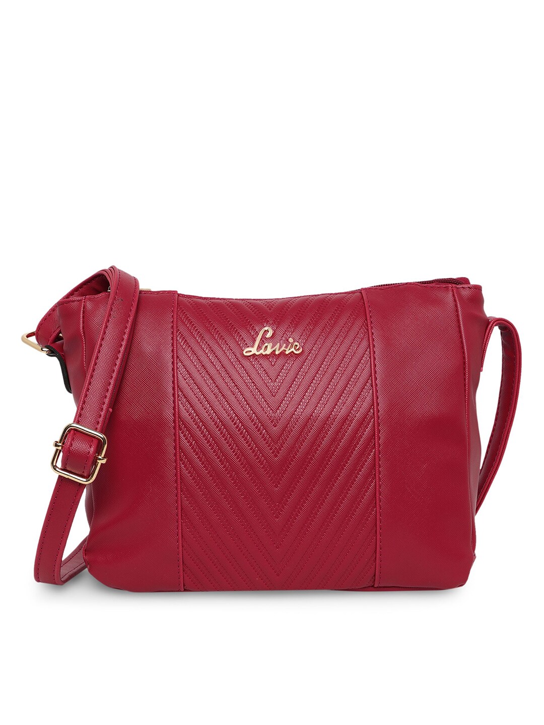 Lavie Pink Textured Sling Bag Price in India