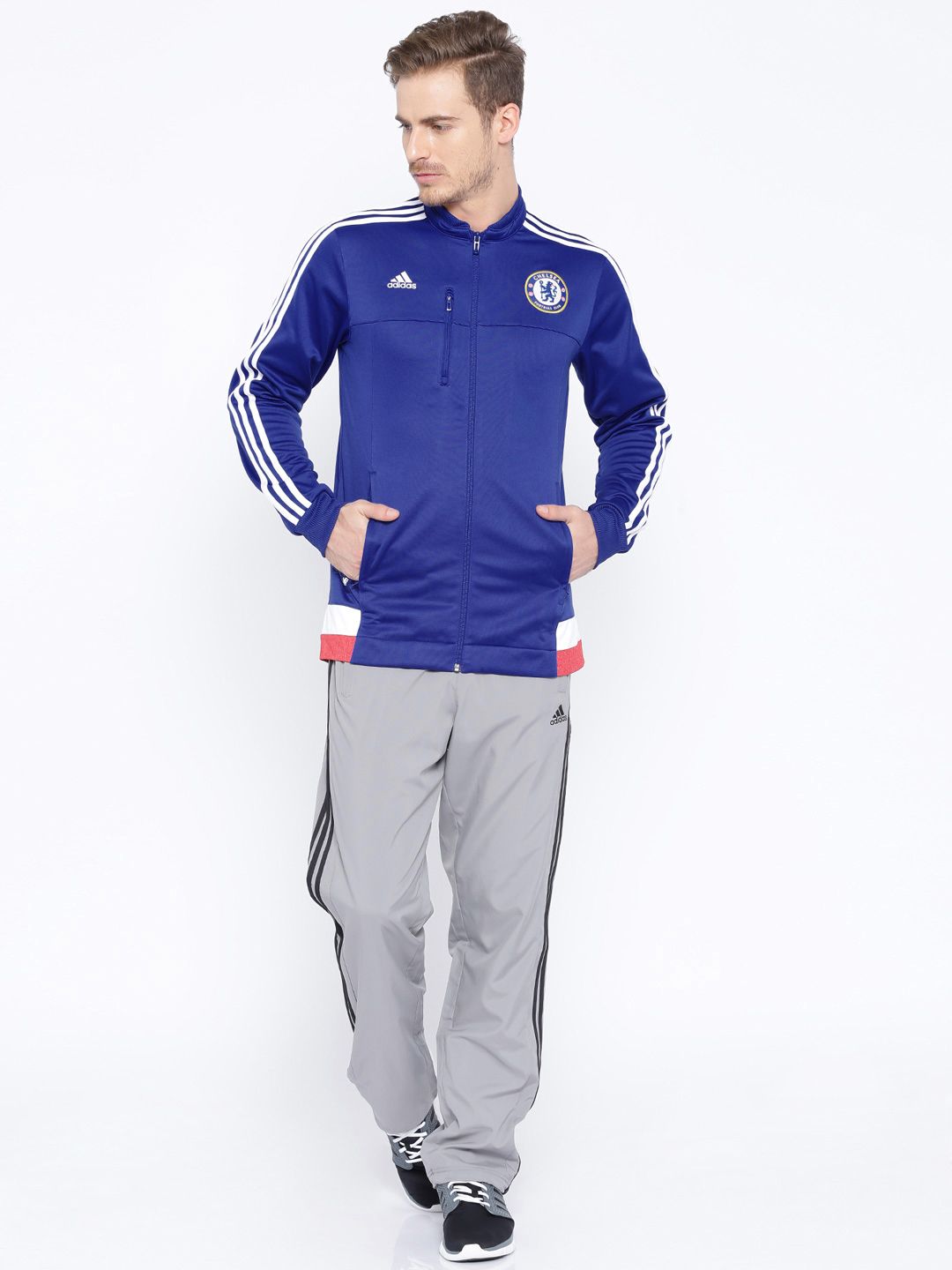 Buy ADIDAS Blue Chelsea F.C. ANTH Jacket - Jackets for Men 1019429