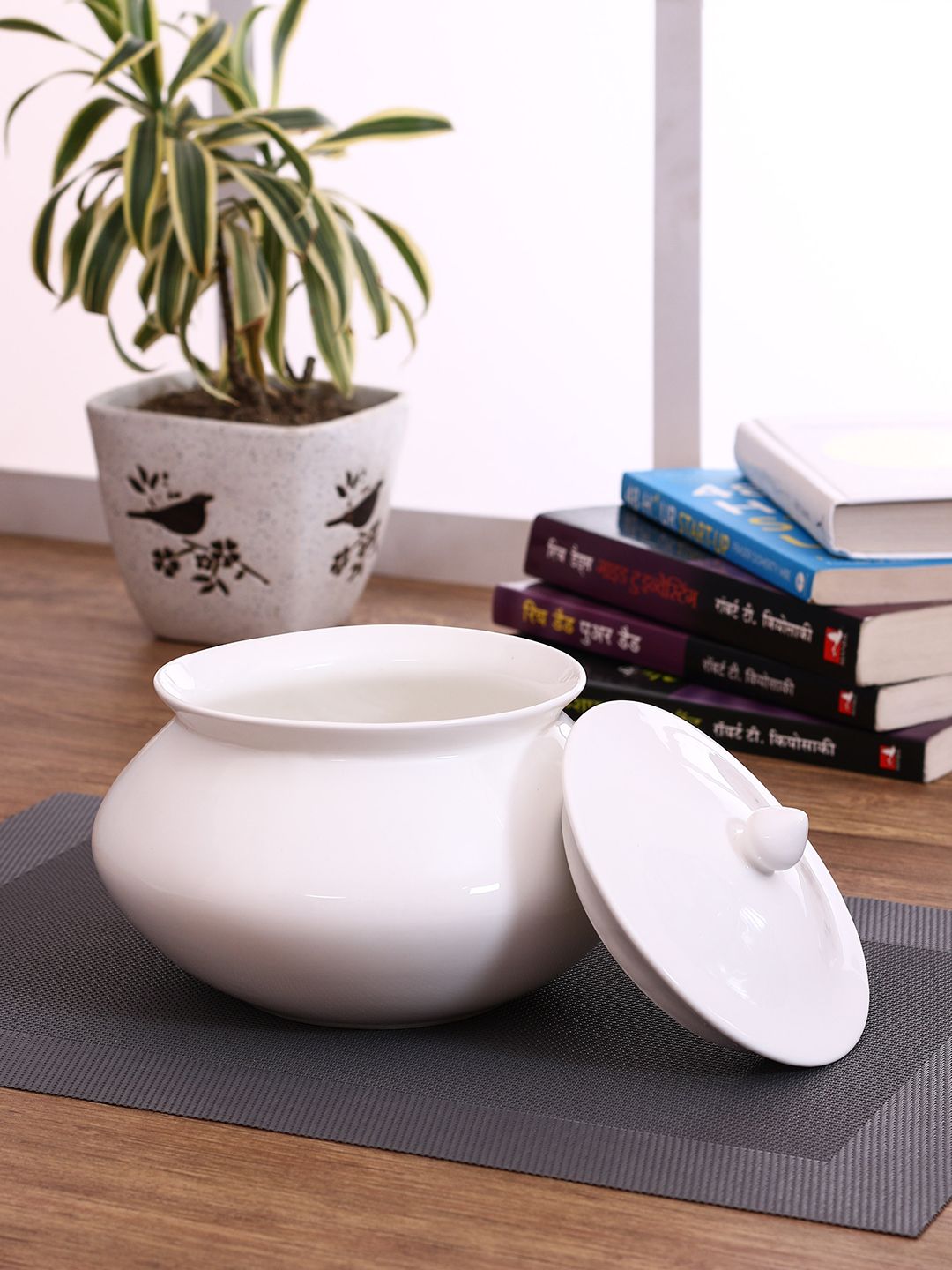 CLAY CRAFT White Ceramic Kettle Set Price in India