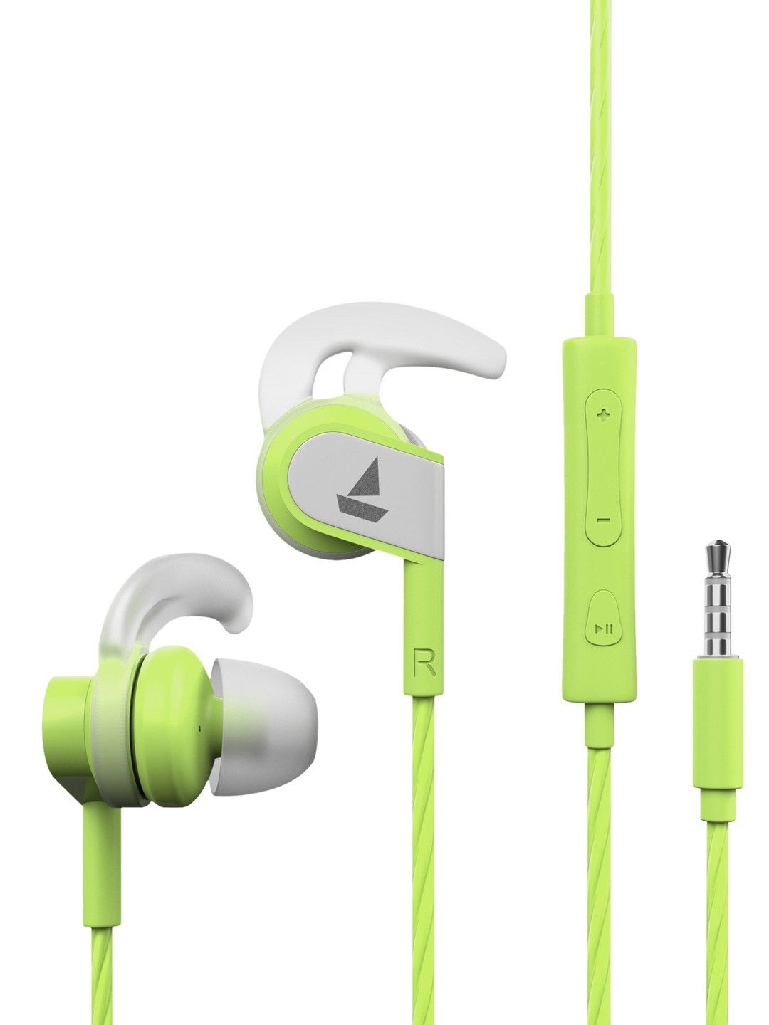 boAt BassHeads 242 Lime Wired Earphones with Sports Fit Stretch Resistance & IPX4 Price in India