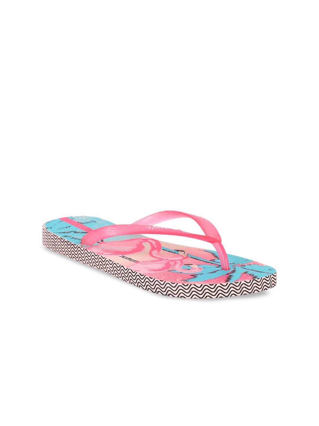 iPanema Women Pink Printed Thong Flip-Flops Price in India