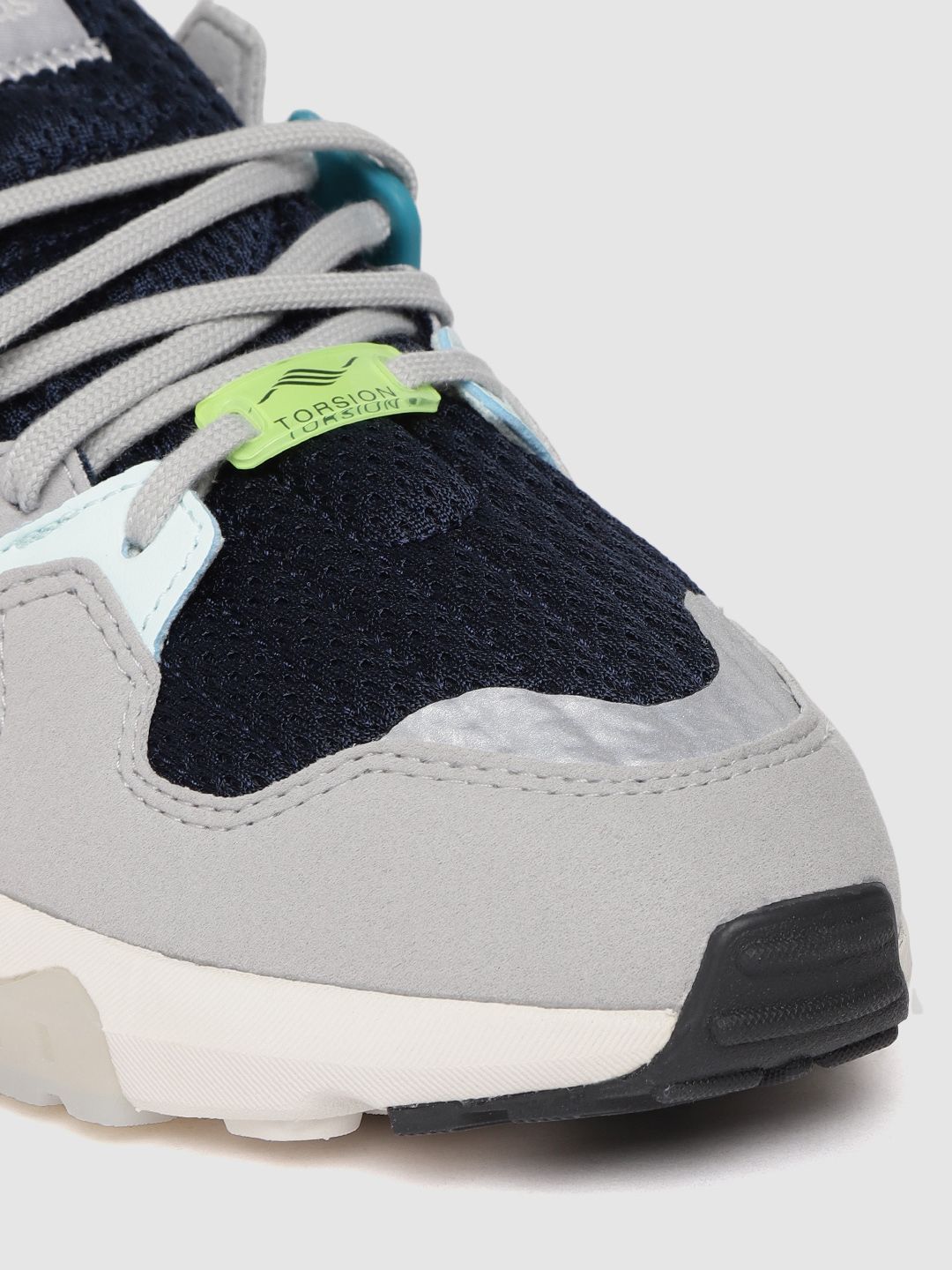 Buy ADIDAS Originals Women Navy & Grey ZX Torsion Colourblocked