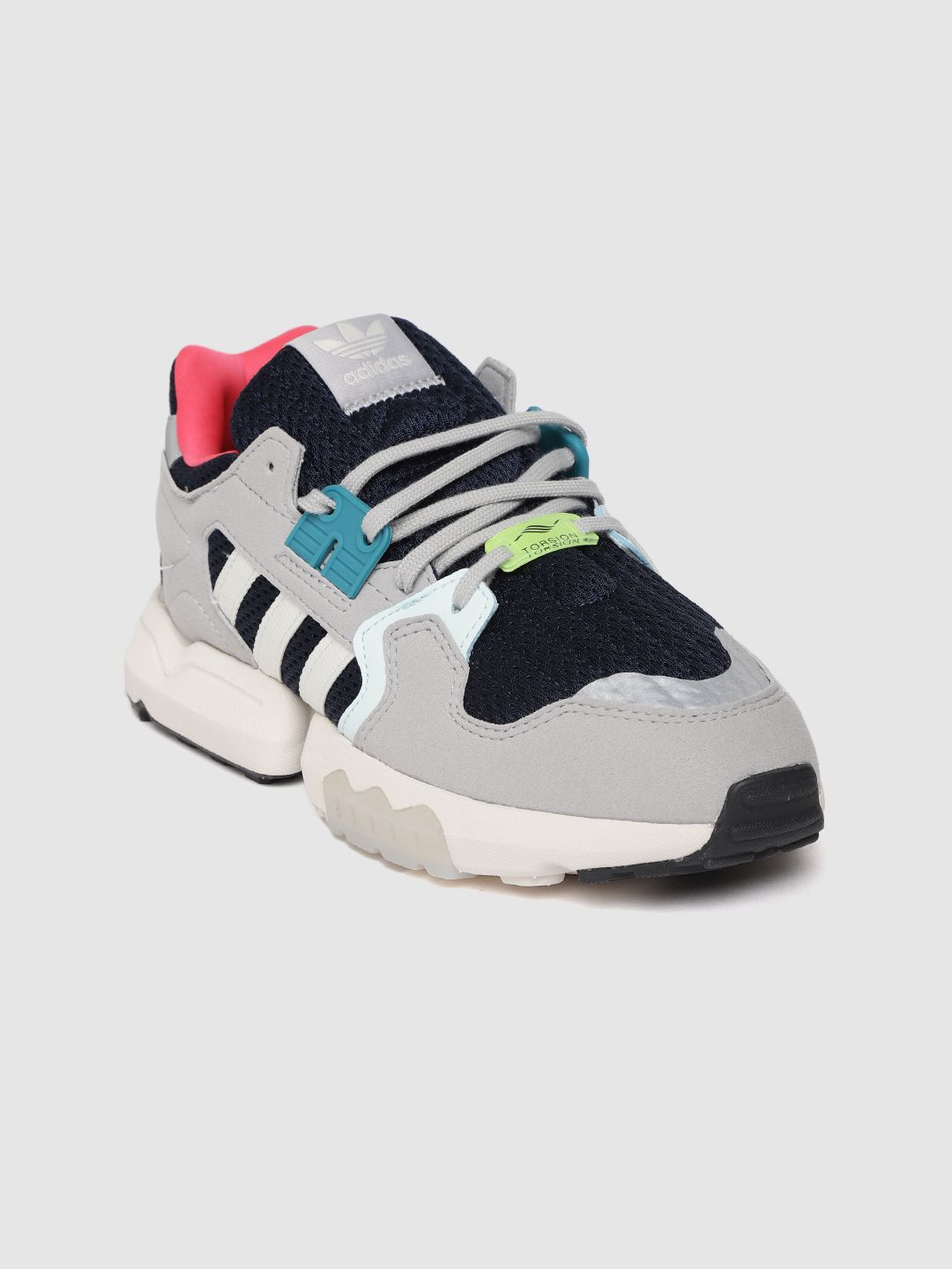 Buy ADIDAS Originals Women Grey & Off-White ZX Torsion