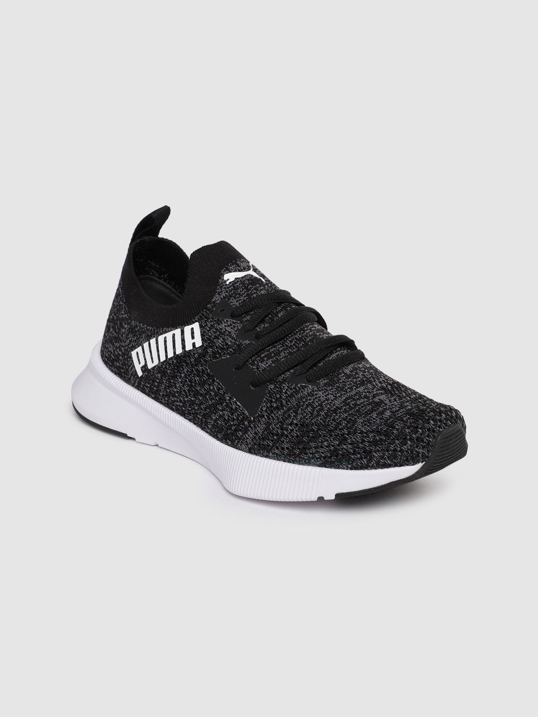 Puma Women Black Flyer Runner Engineer Knit Running Shoes Price in India