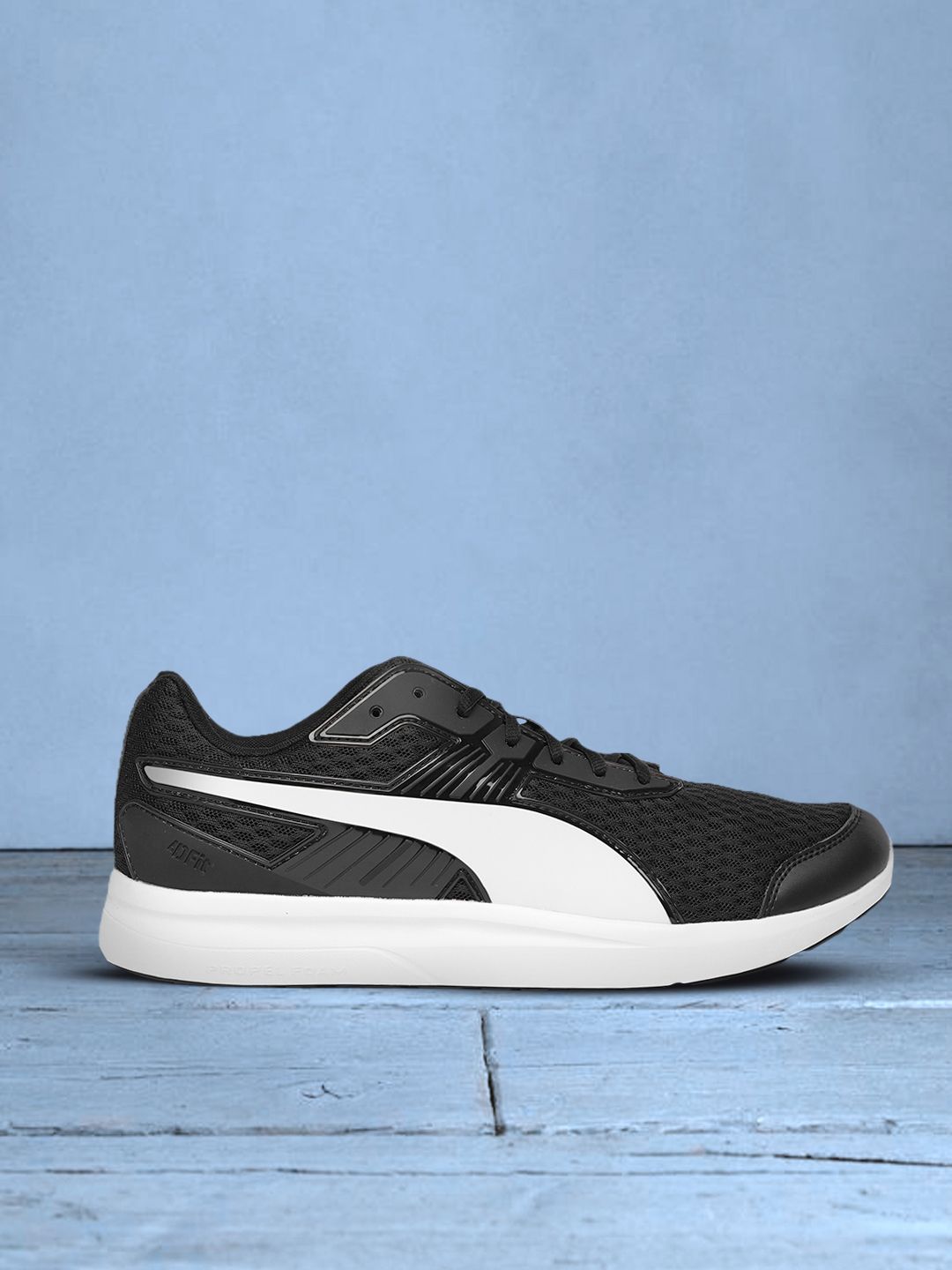 Puma Unisex Black & White Escaper Pro Core Running Shoes Price in India