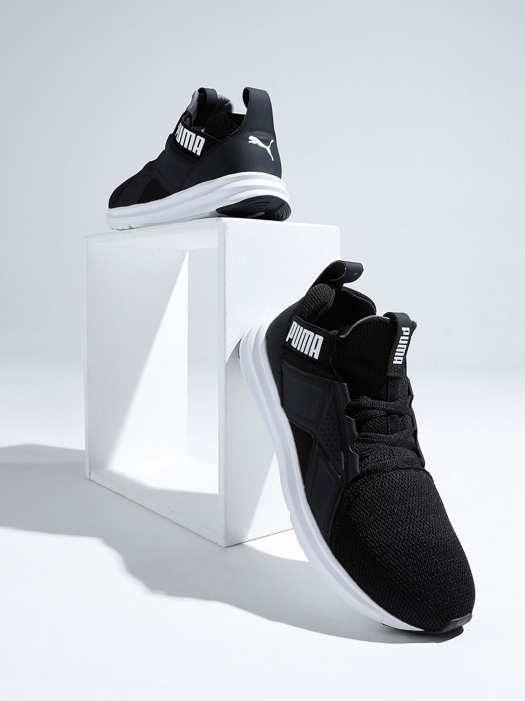 Buy Puma Men Black & White Enzo Sport IMEVA Running Shoes - Sports
