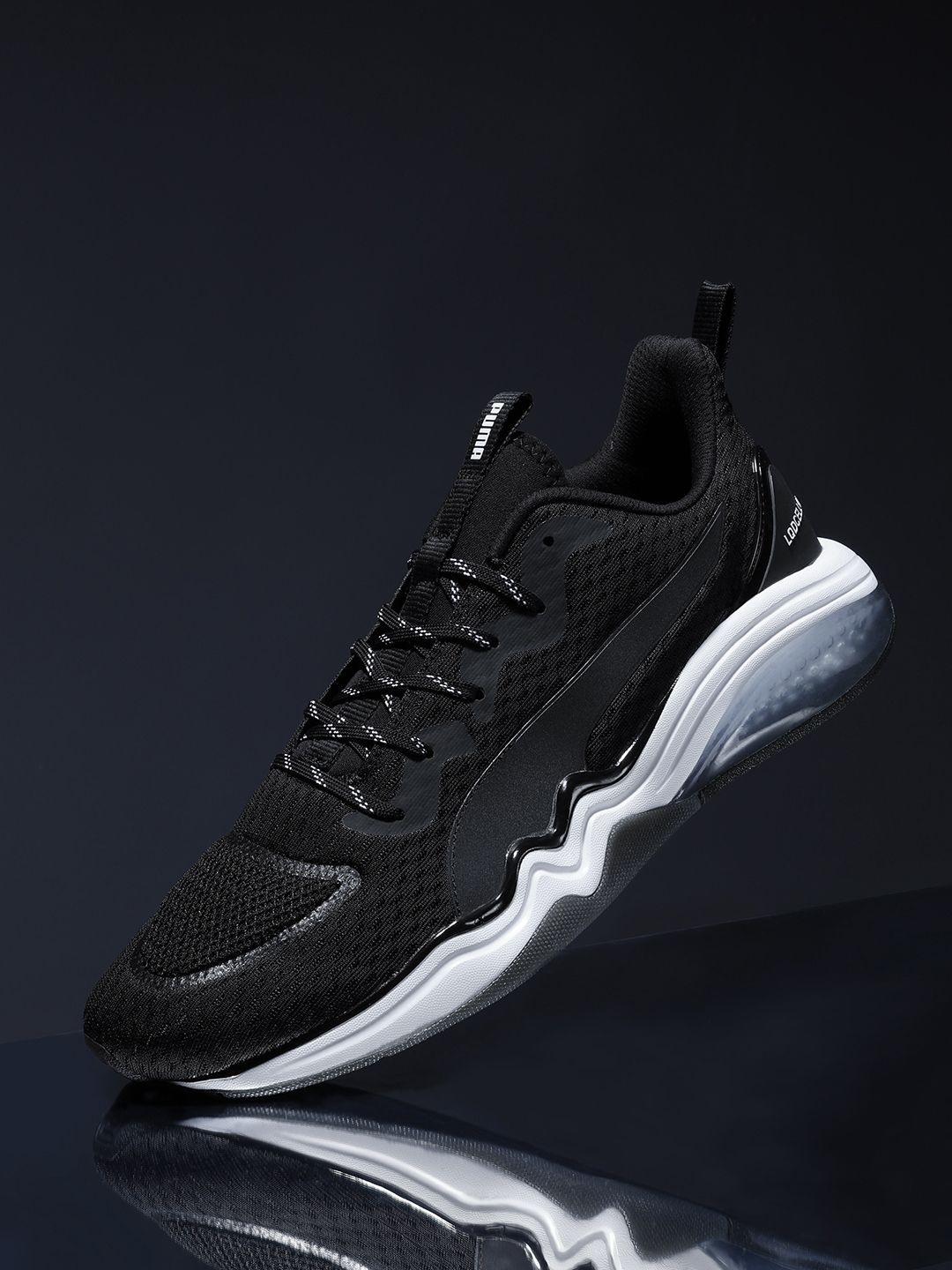 Puma Men Black Lqdcell Tension Training or Gym Shoes