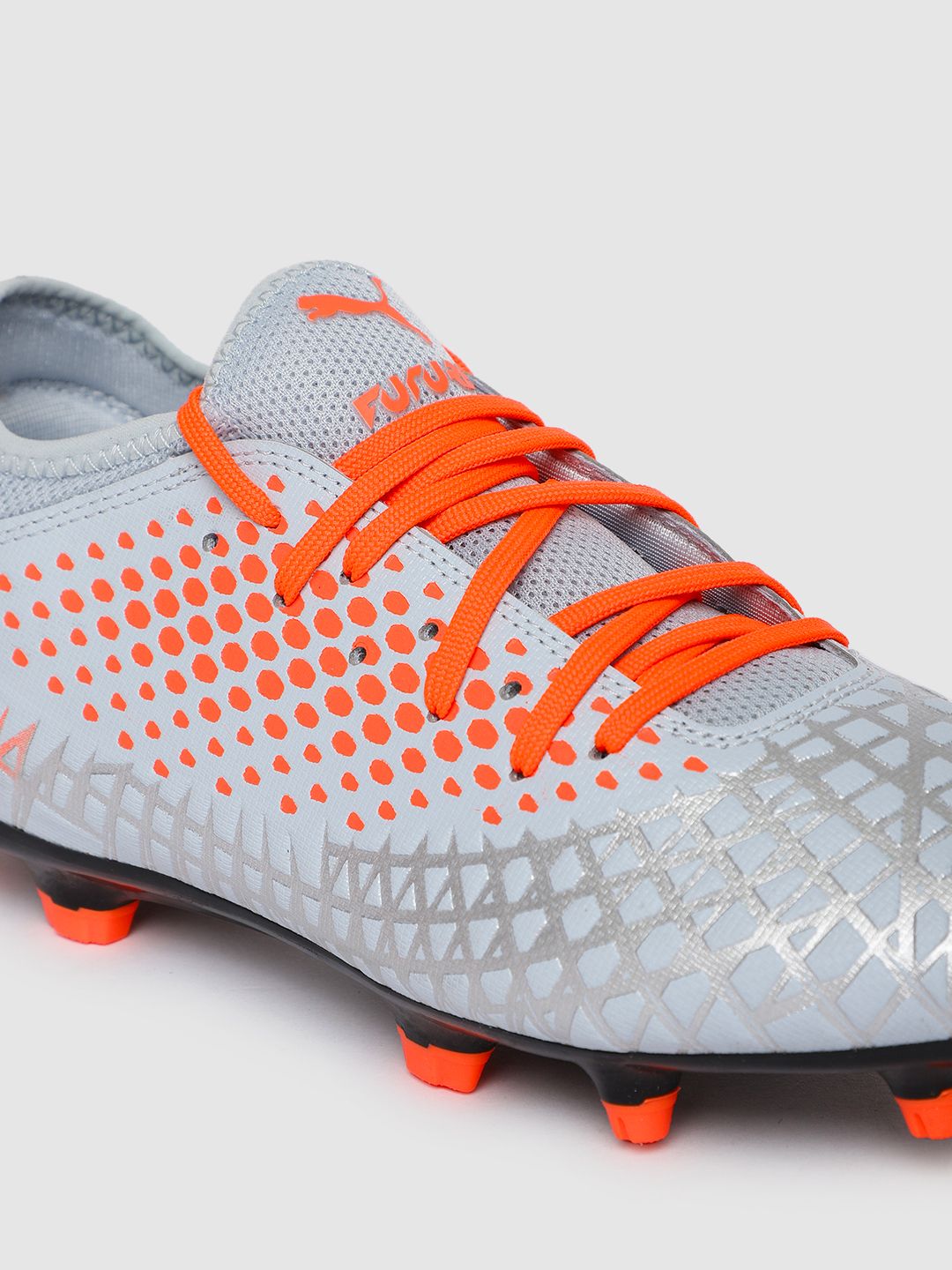 orange and grey cleats