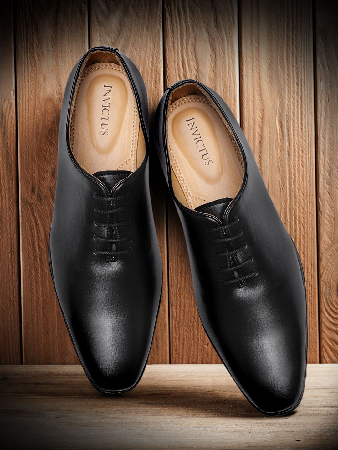 INVICTUS INVICTUS Men Black Formal Derbys Shoes