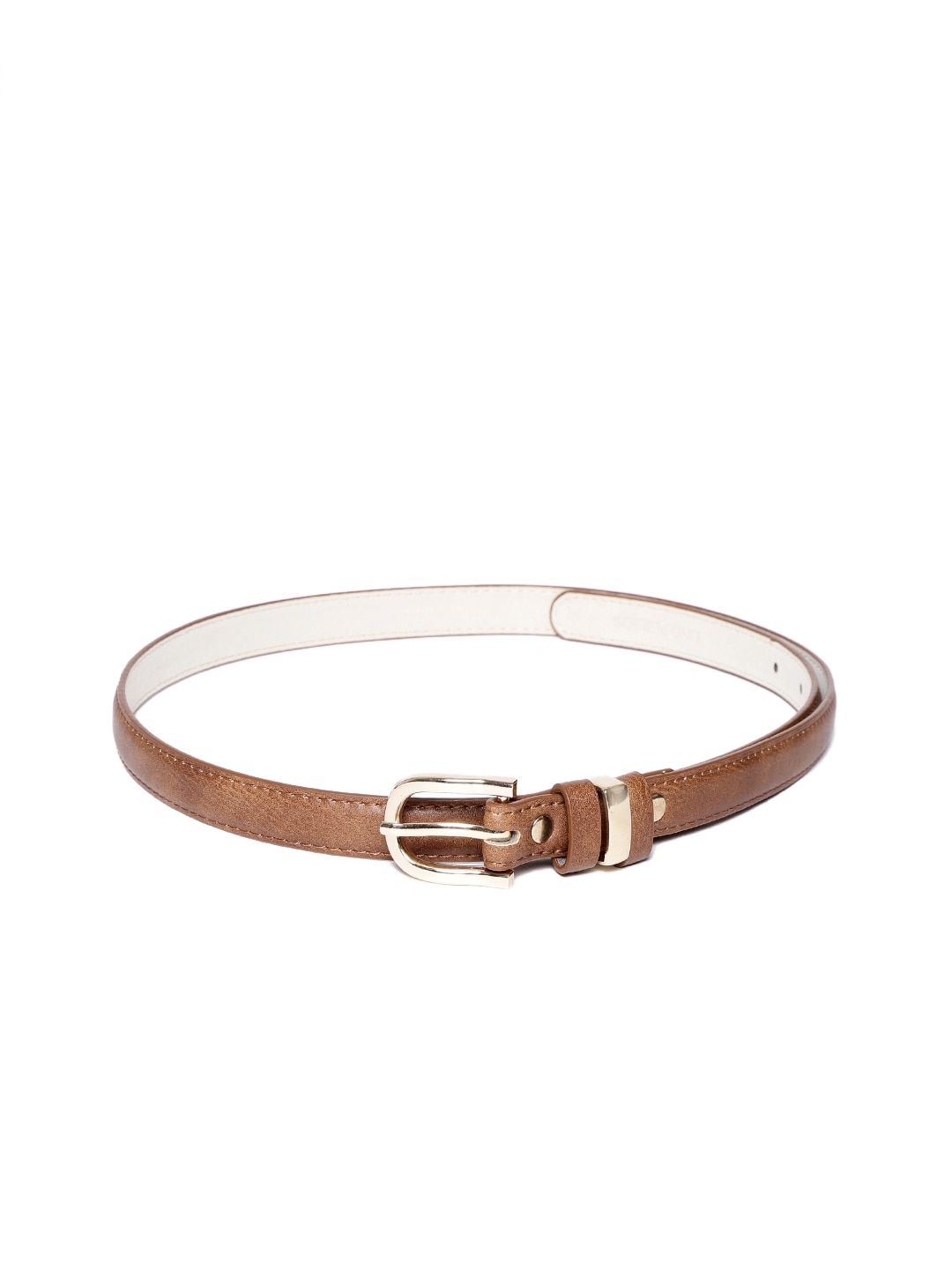 Lino Perros Women Brown Solid Belt Price in India