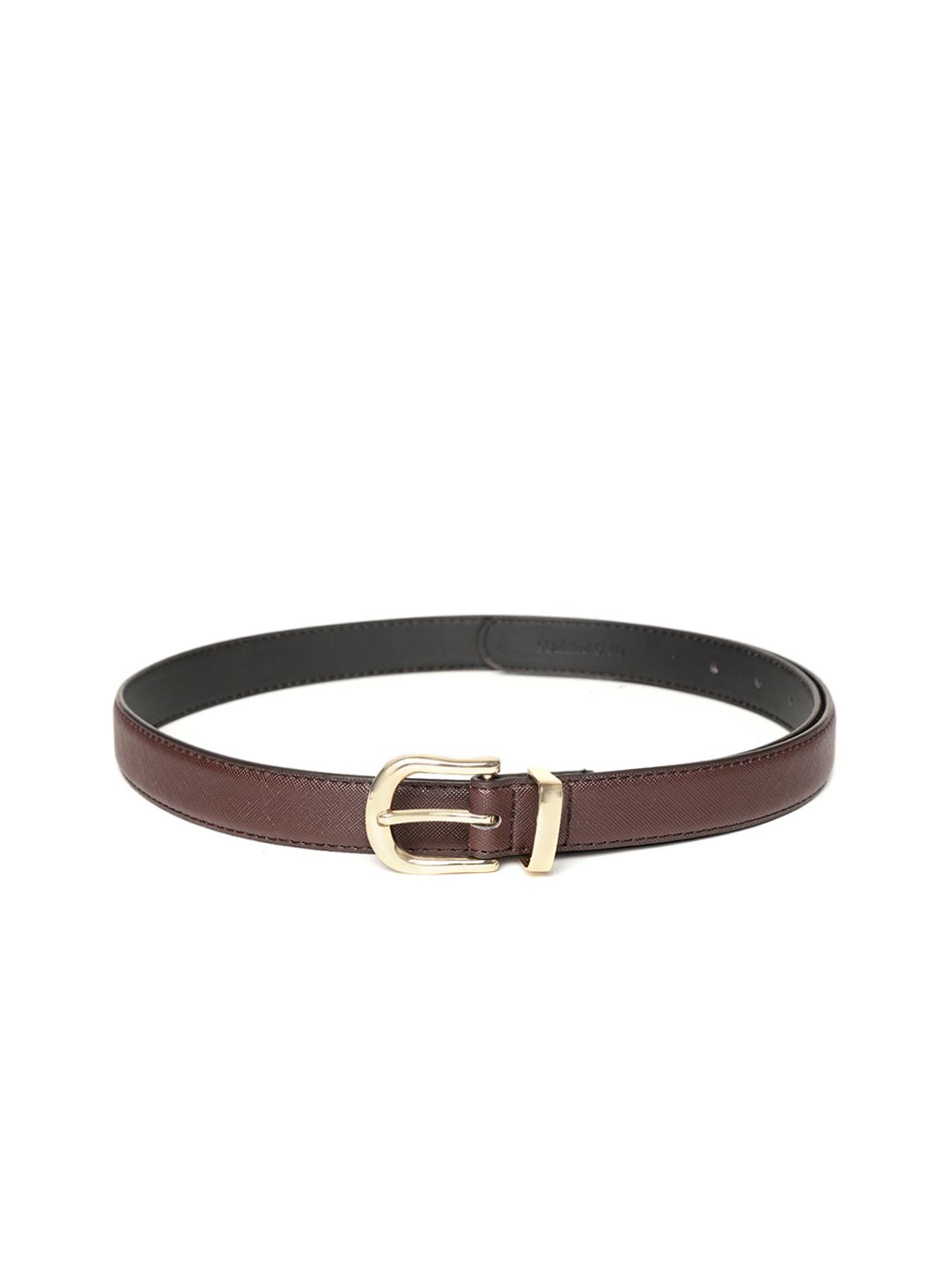 Lino Perros Women Brown Solid Belt Price in India