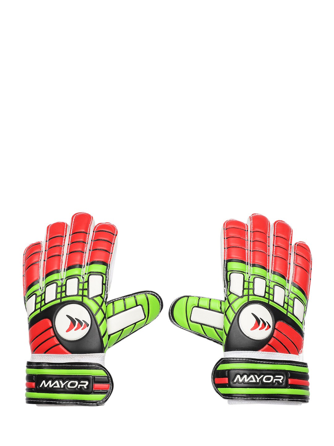 MAYOR Unisex Green & Red Printed Guardia Goal Keeper Gloves Price in India