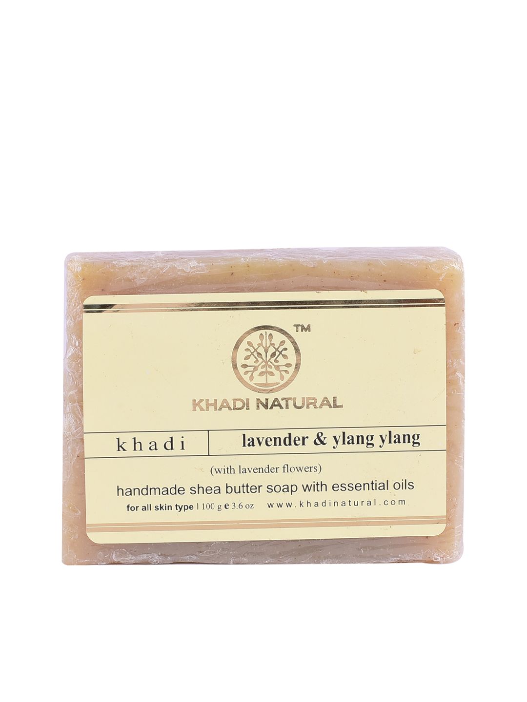Khadi Natural Unisex Lavender & Ylang Ylang Handmade Shea Butter Soap 100 g