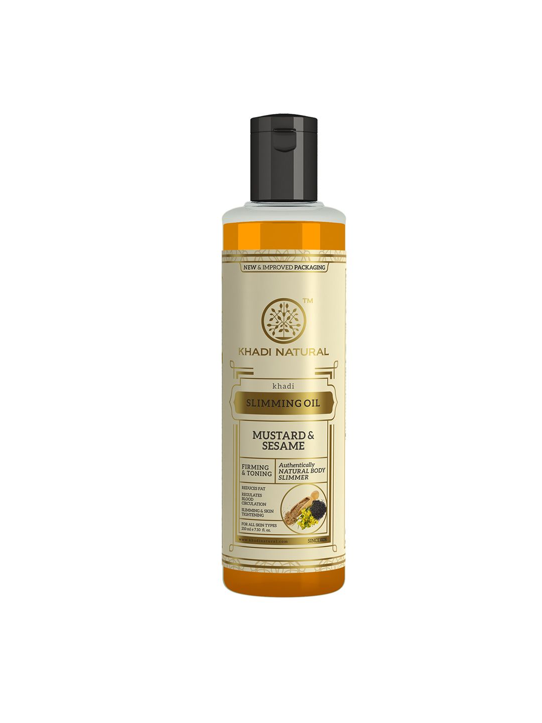 Khadi Natural Unisex Mustard & Sesame Herbal Sustainable Hair Oil 210 ml