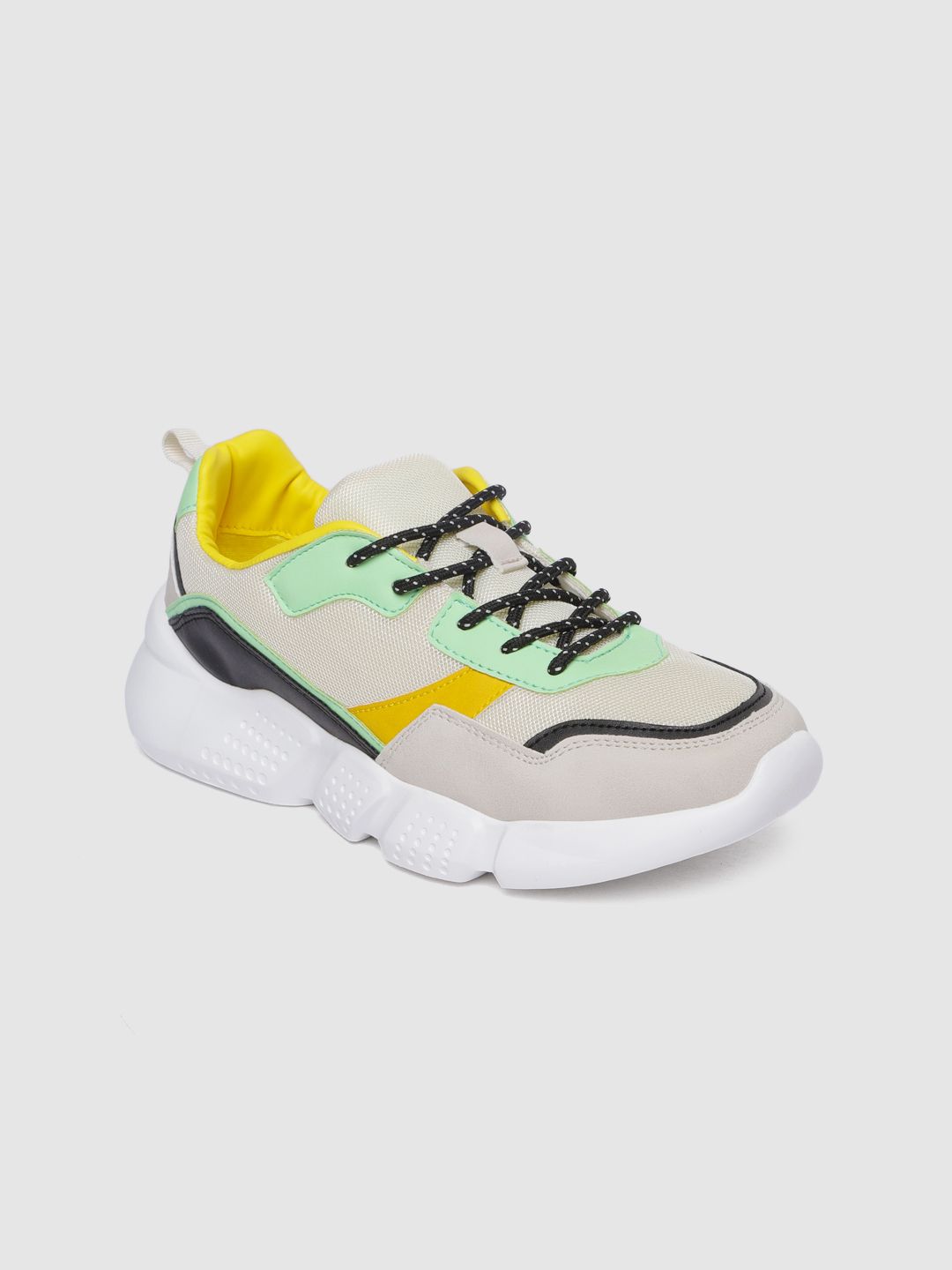 Allen Solly Women Beige & Green Sneakers Price in India