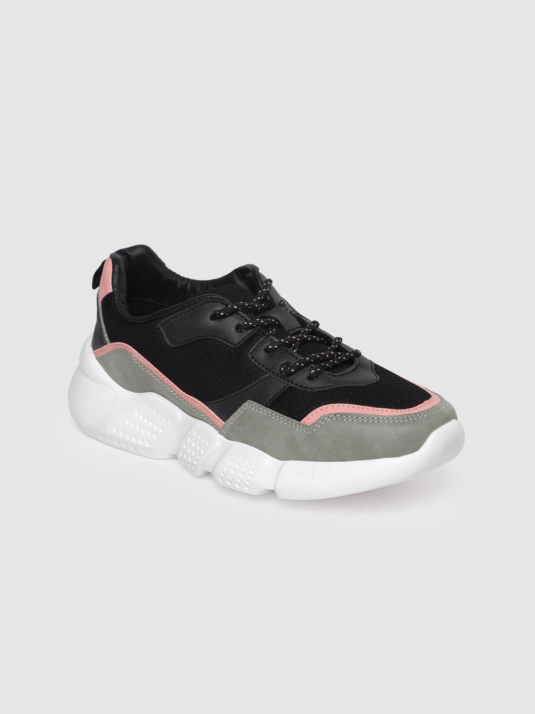 Allen Solly Women Black & Grey Sneakers Price in India