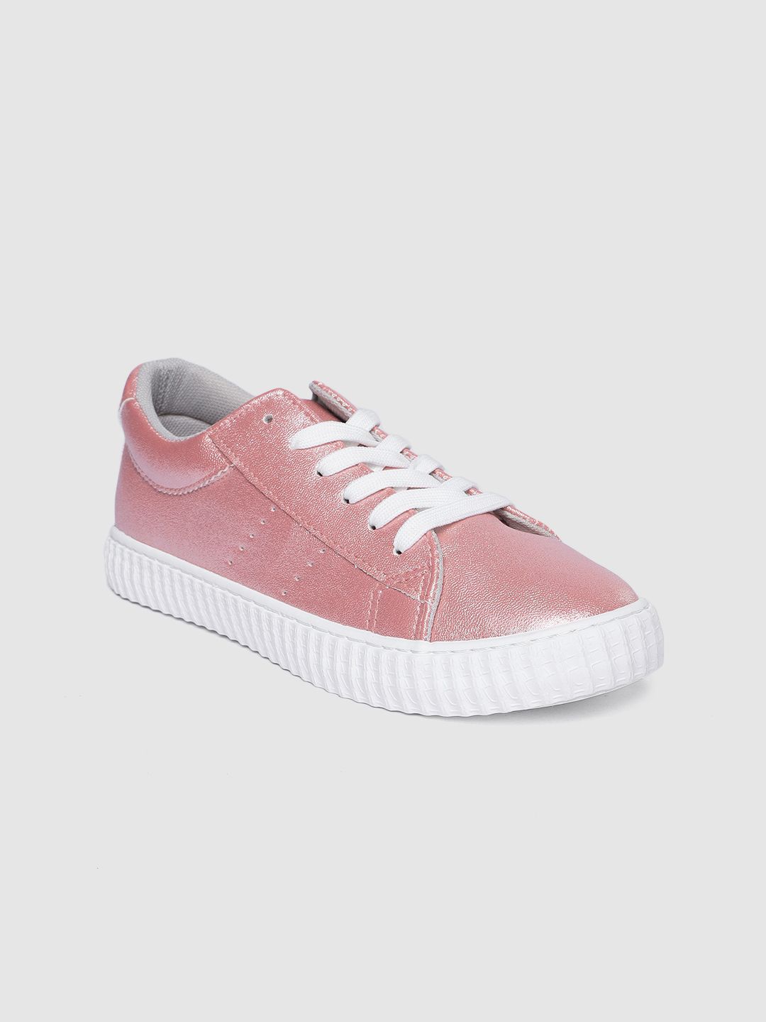 Allen Solly Women Pink Solid Sneakers Price in India