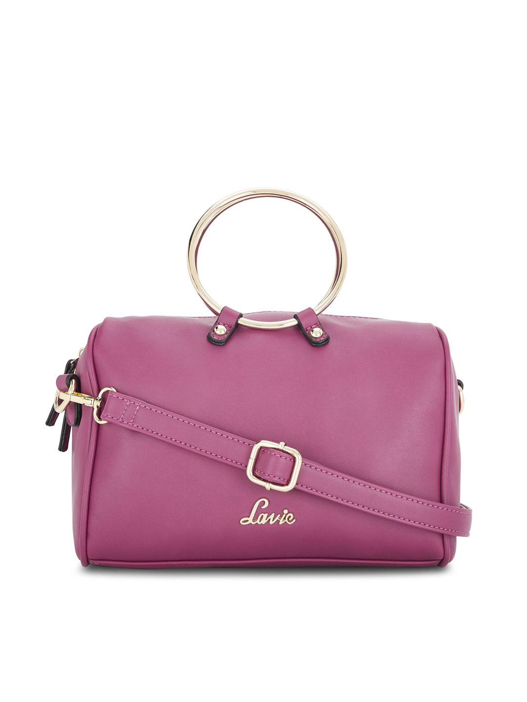 Lavie Pink Solid Handheld Bag Price in India