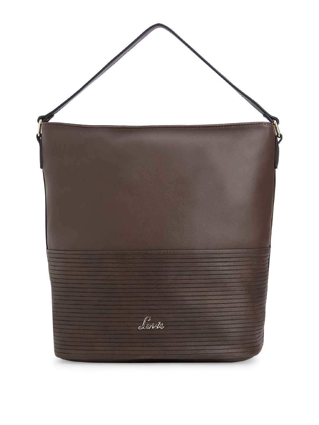 Lavie Women Brown Solid Handheld Bag Price in India