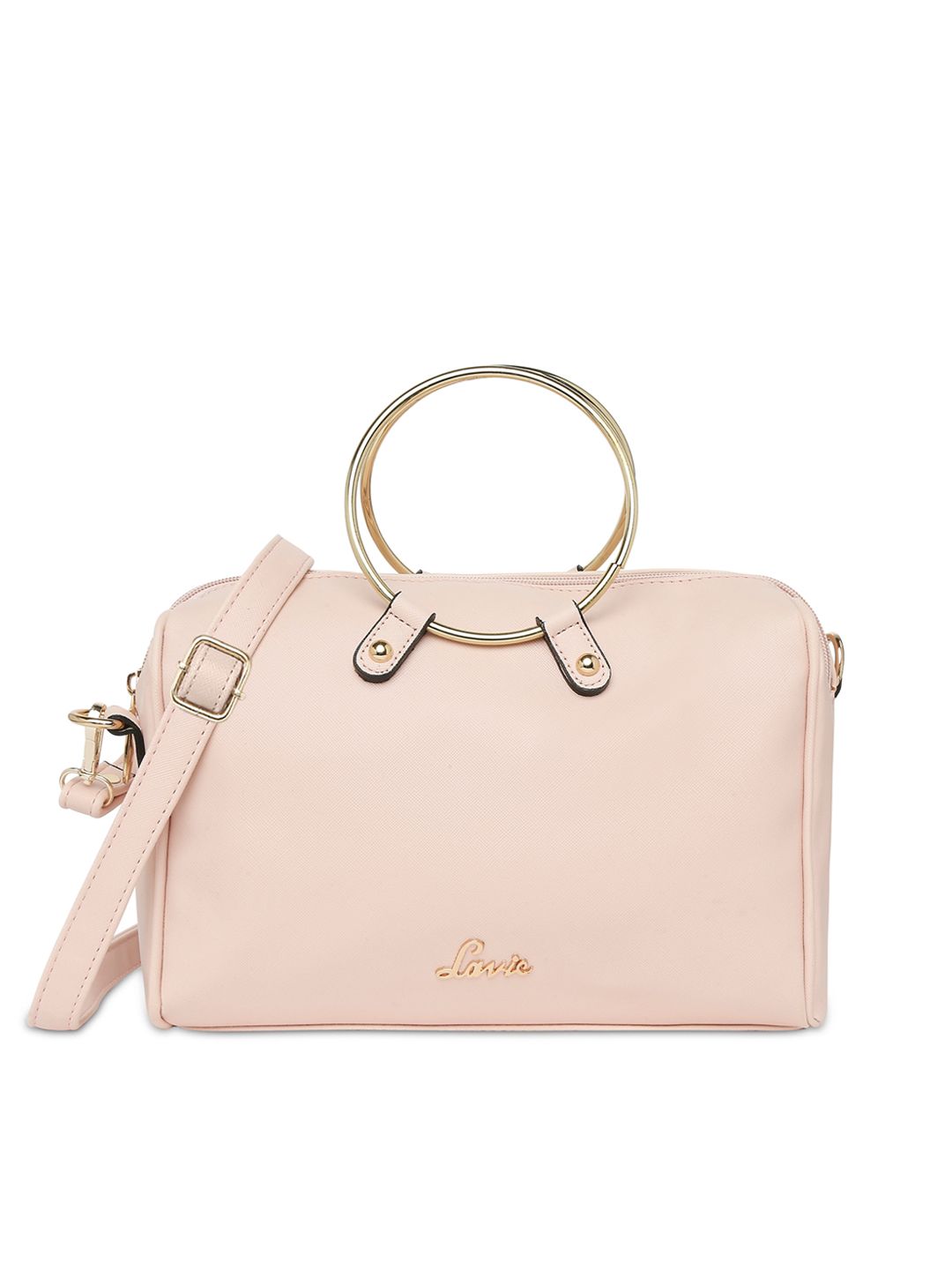 Lavie Pink Solid Handheld Bag Price in India