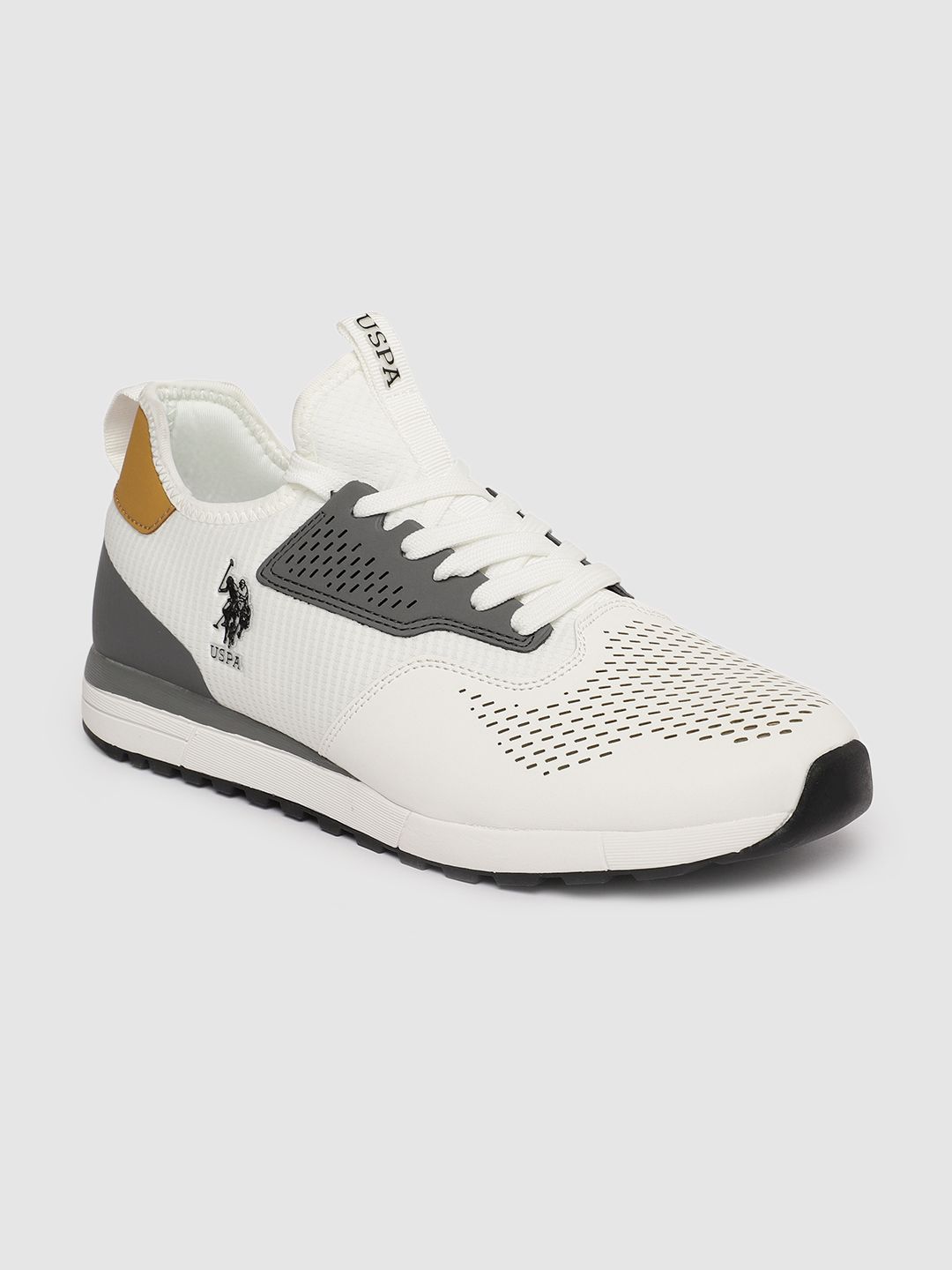 U.S. Polo Assn. Men Off-White CALDAS Sneakers