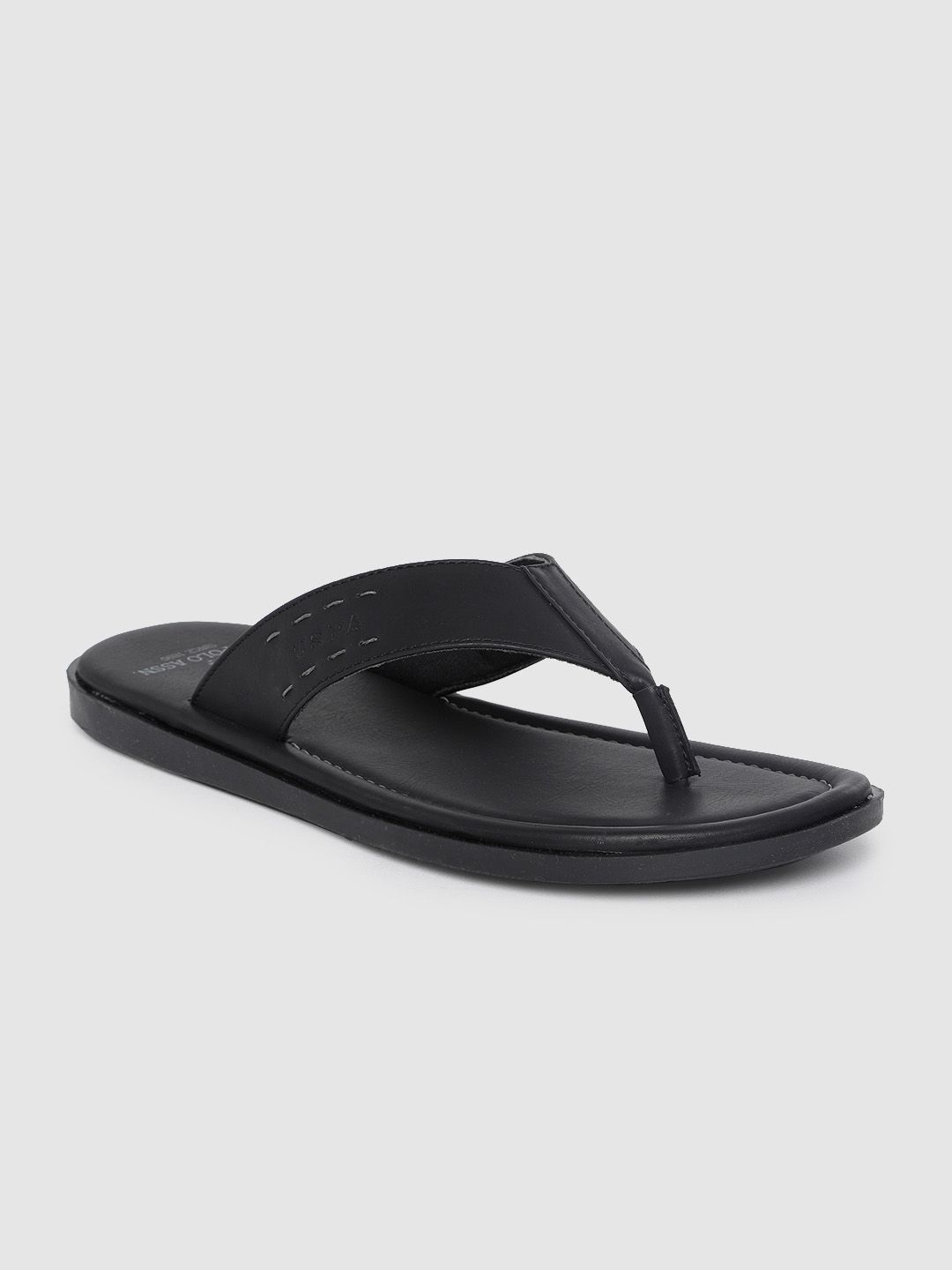 U.S. Polo Assn. Men Black Sandals