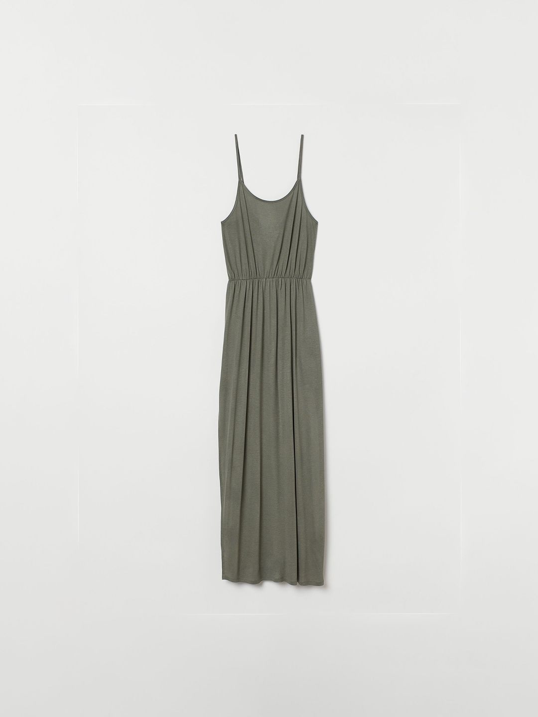 Buy H&M Women Olive Green Solid Maxi Dress - Dresses for Women 10333223 |  Myntra