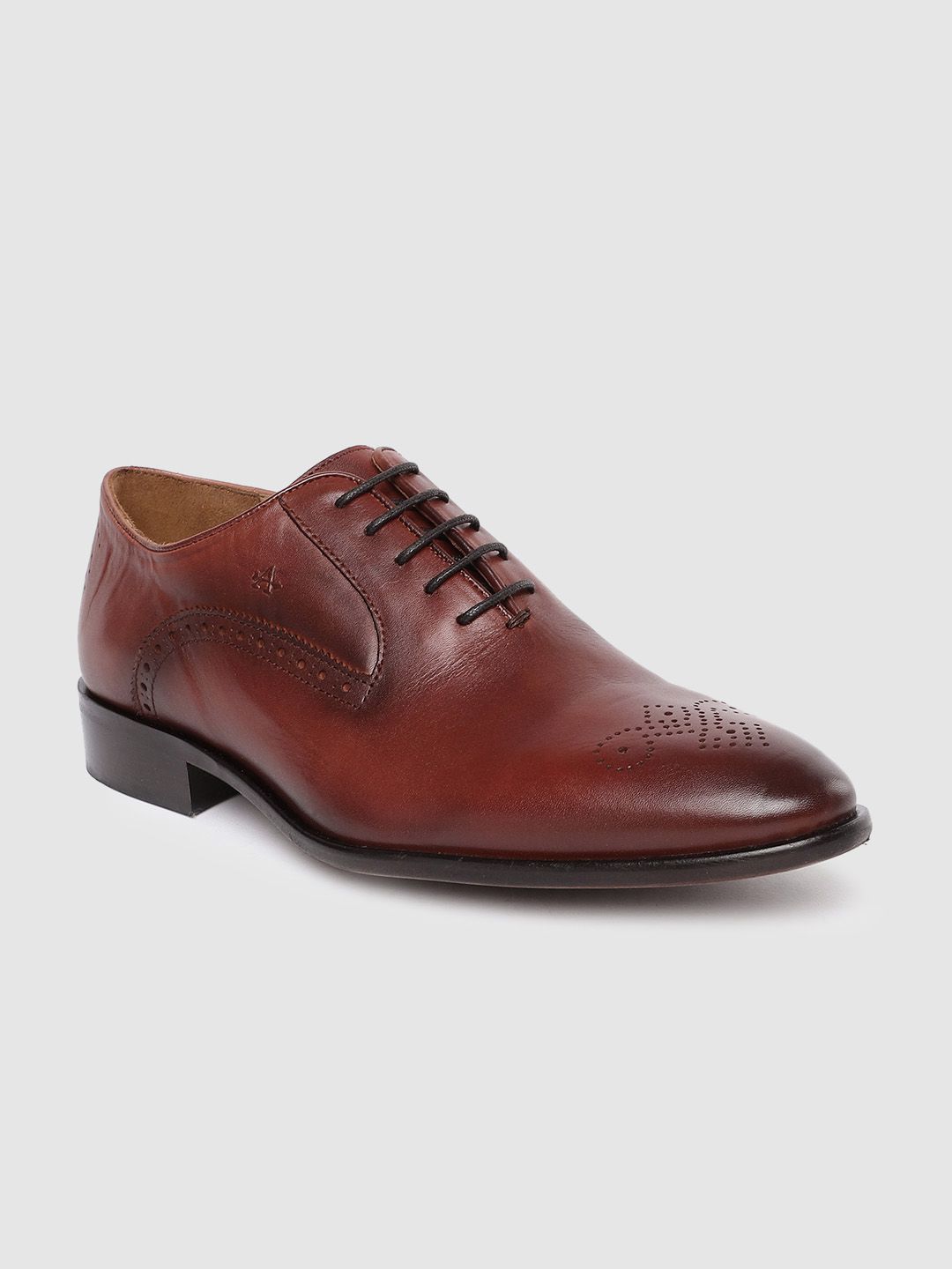Arrow Men Brown Formal Leather Oxfords