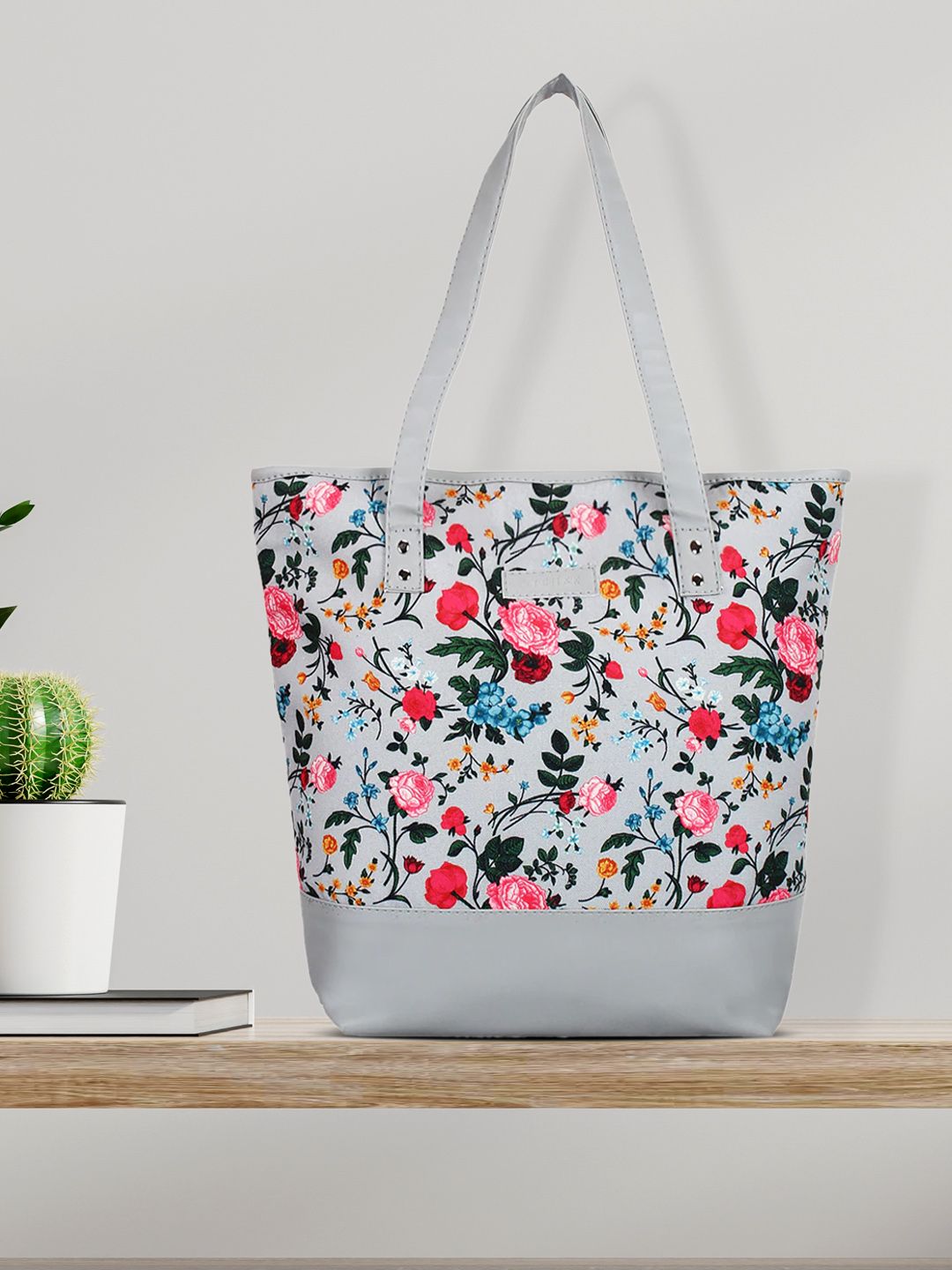 Lychee bags Grey Printed Shoulder Bag Price in India