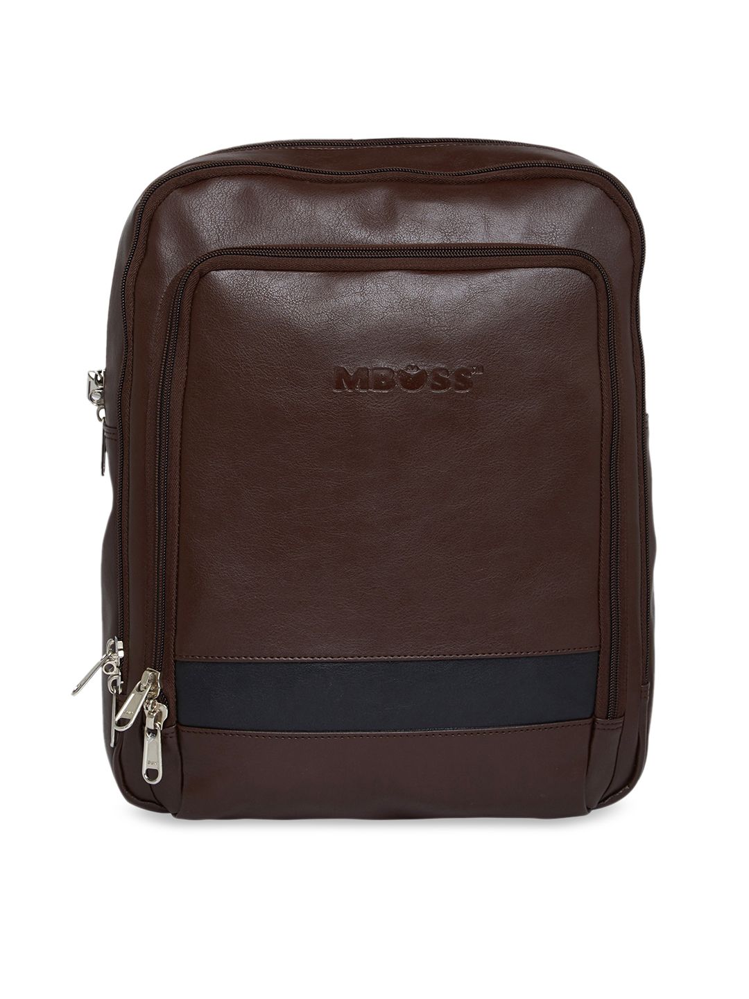 MBOSS Unisex Brown Solid Backpack Price in India