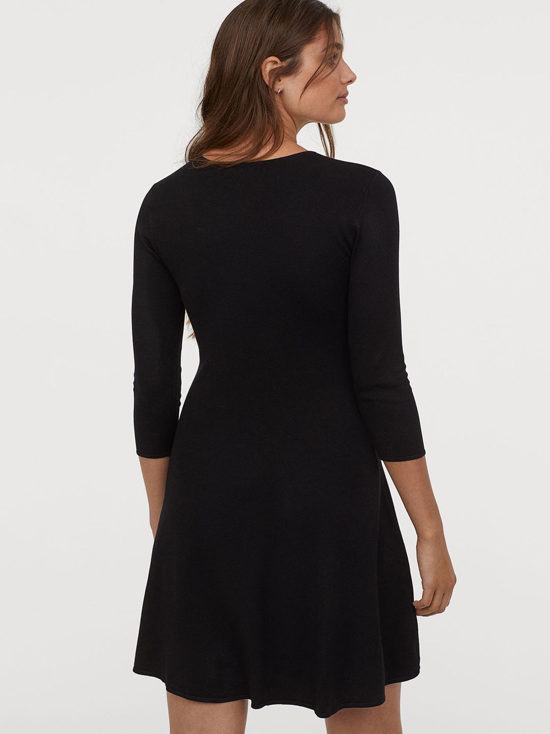 Buy H&M Women Black Solid Fine-Knit Dress - Dresses for Women 10364273 |  Myntra