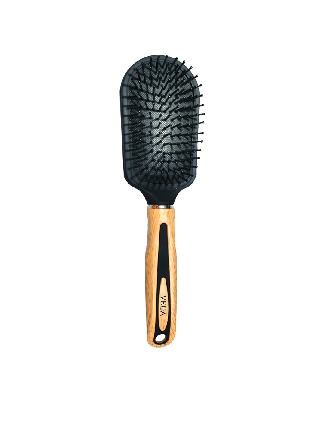 VEGA Unisex Black & Brown Cushioned Paddle Hair Brush Price in India