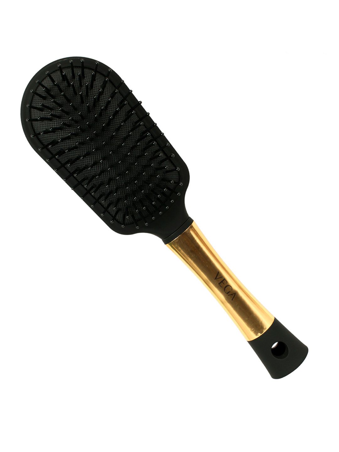 VEGA Unisex Premium Cushioned Brush - Black & Gold-Toned Price in India