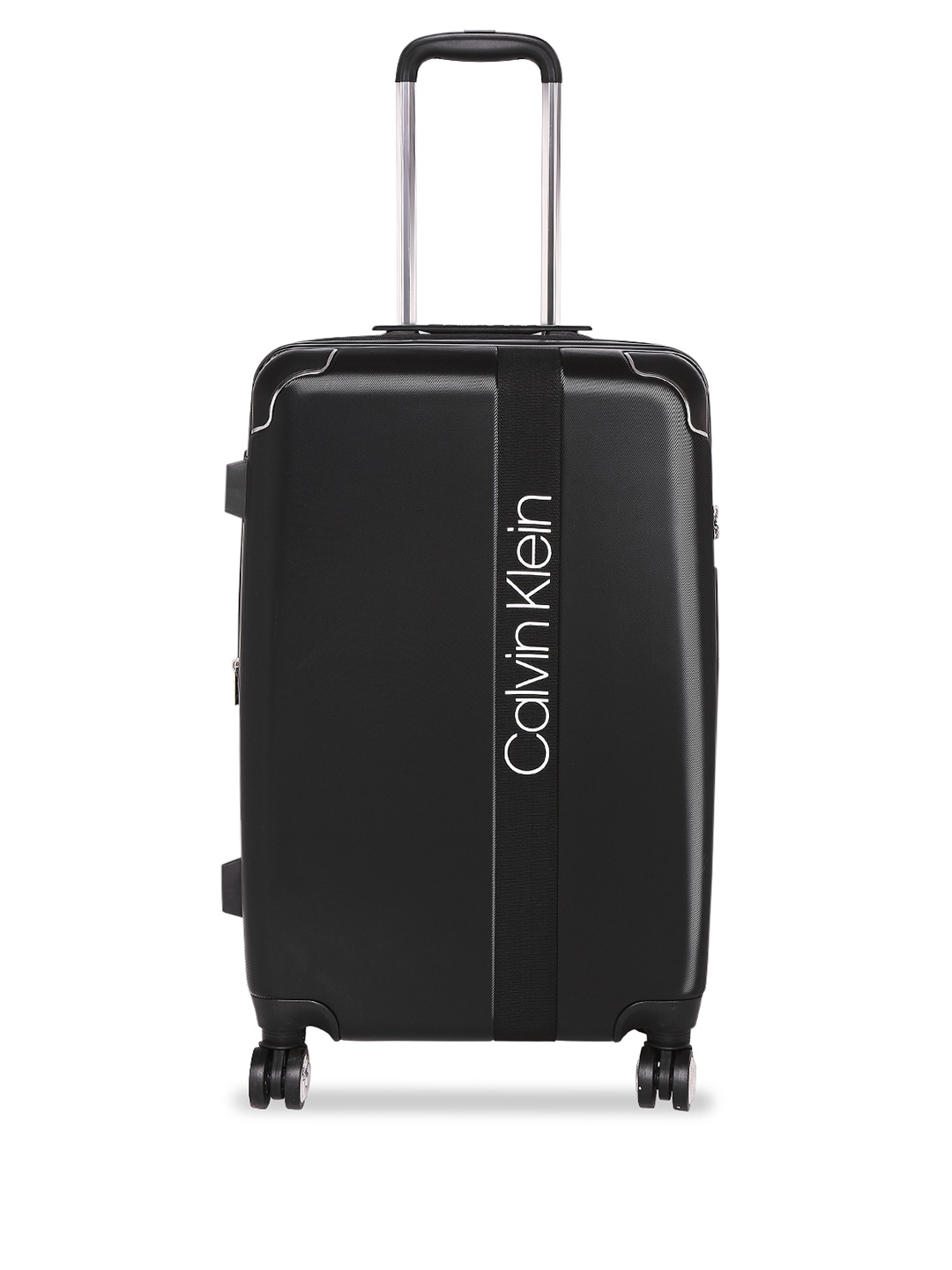 Calvin Klein Black Solid Madison Ave HS Hard-Sided Cabin Trolley Suitcase Price in India