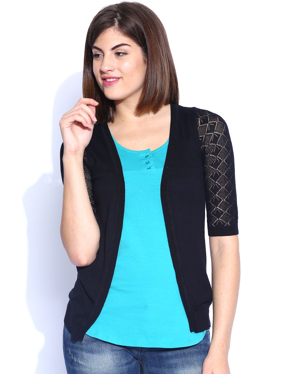 U.S. Polo Assn. Women Black Shrug Price in India