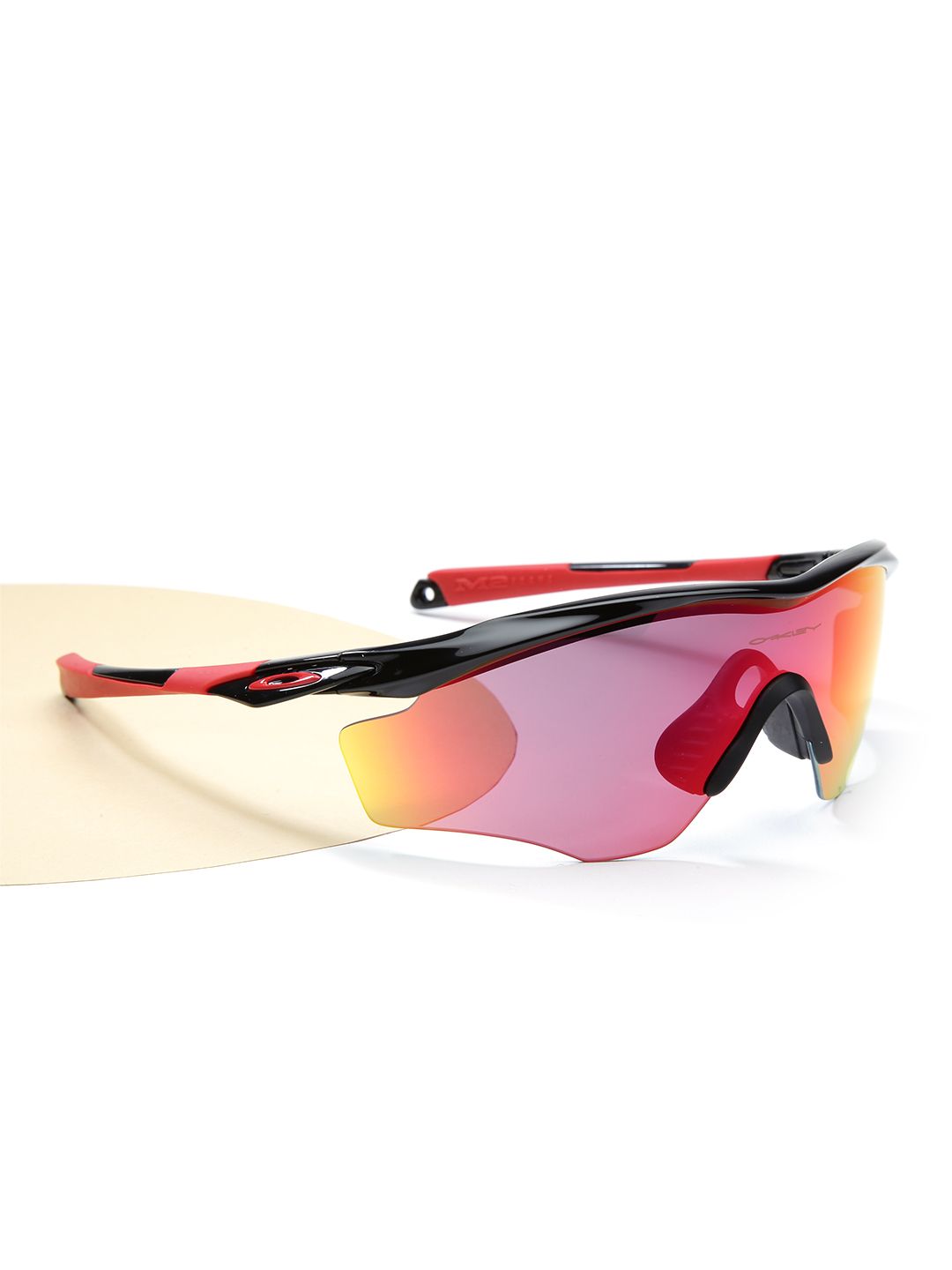 OAKLEY Men UV Protected Red Lens Irregular Sunglasses - 0OO934393430845