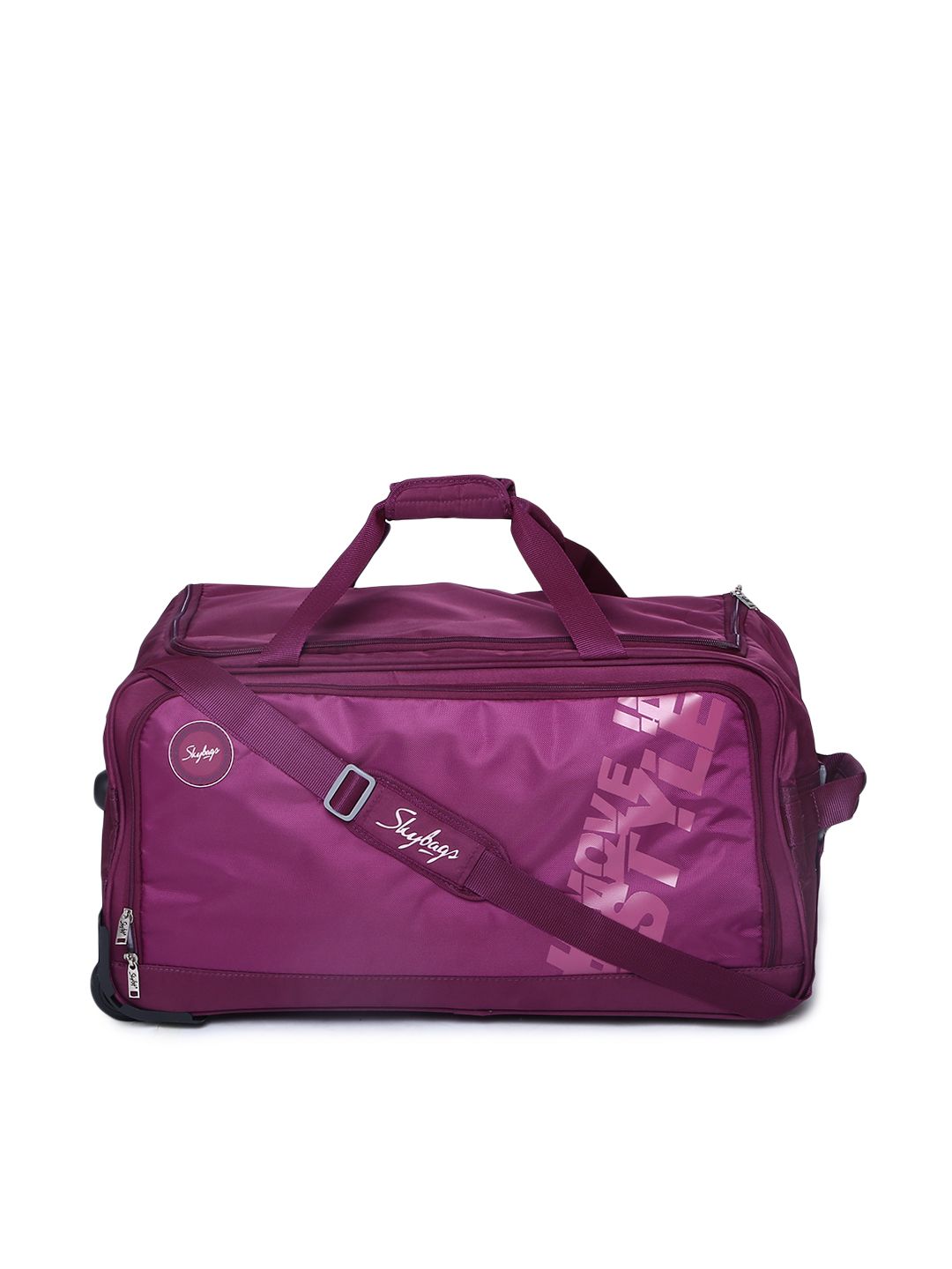 Skybags Skybags Unisex Purple Two-Toned Casper Trolley Duffle Bag