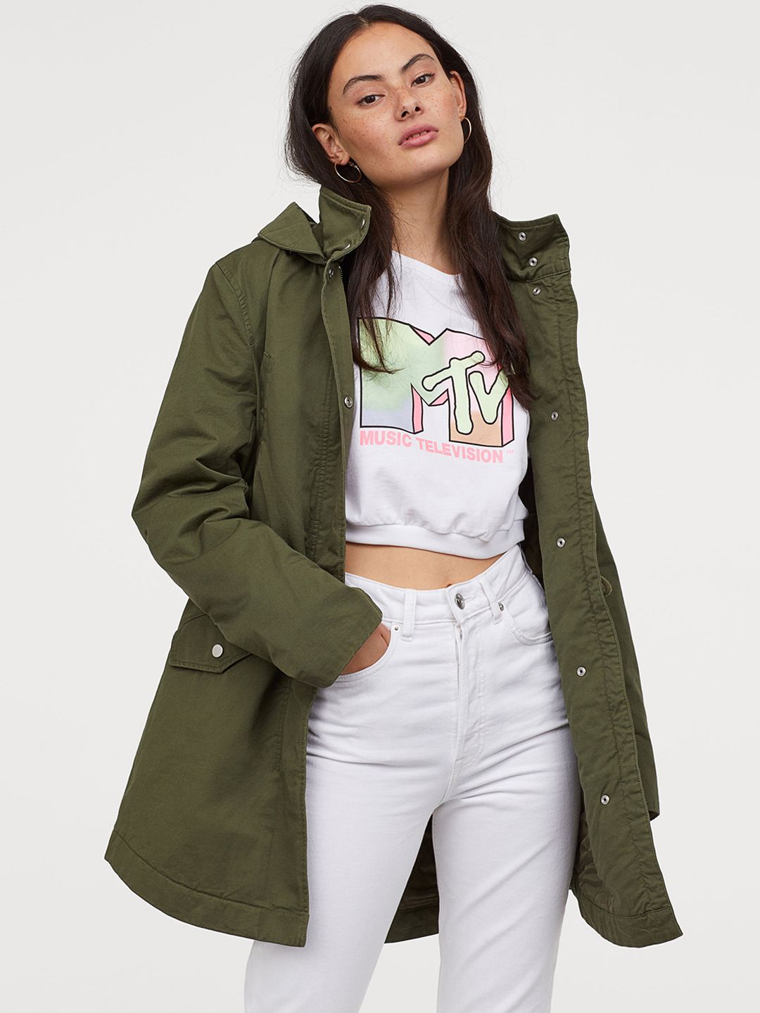 h&m ladies parka