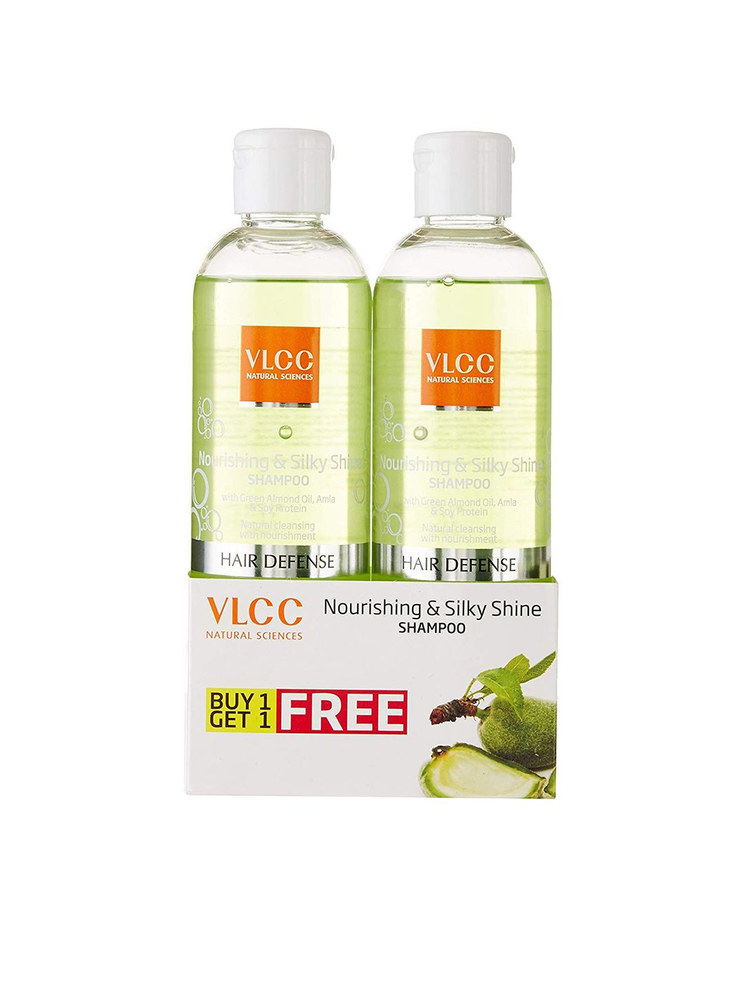 VLCC Set of 2 Nourishing & Silky Shine Hair Defense Shampoos