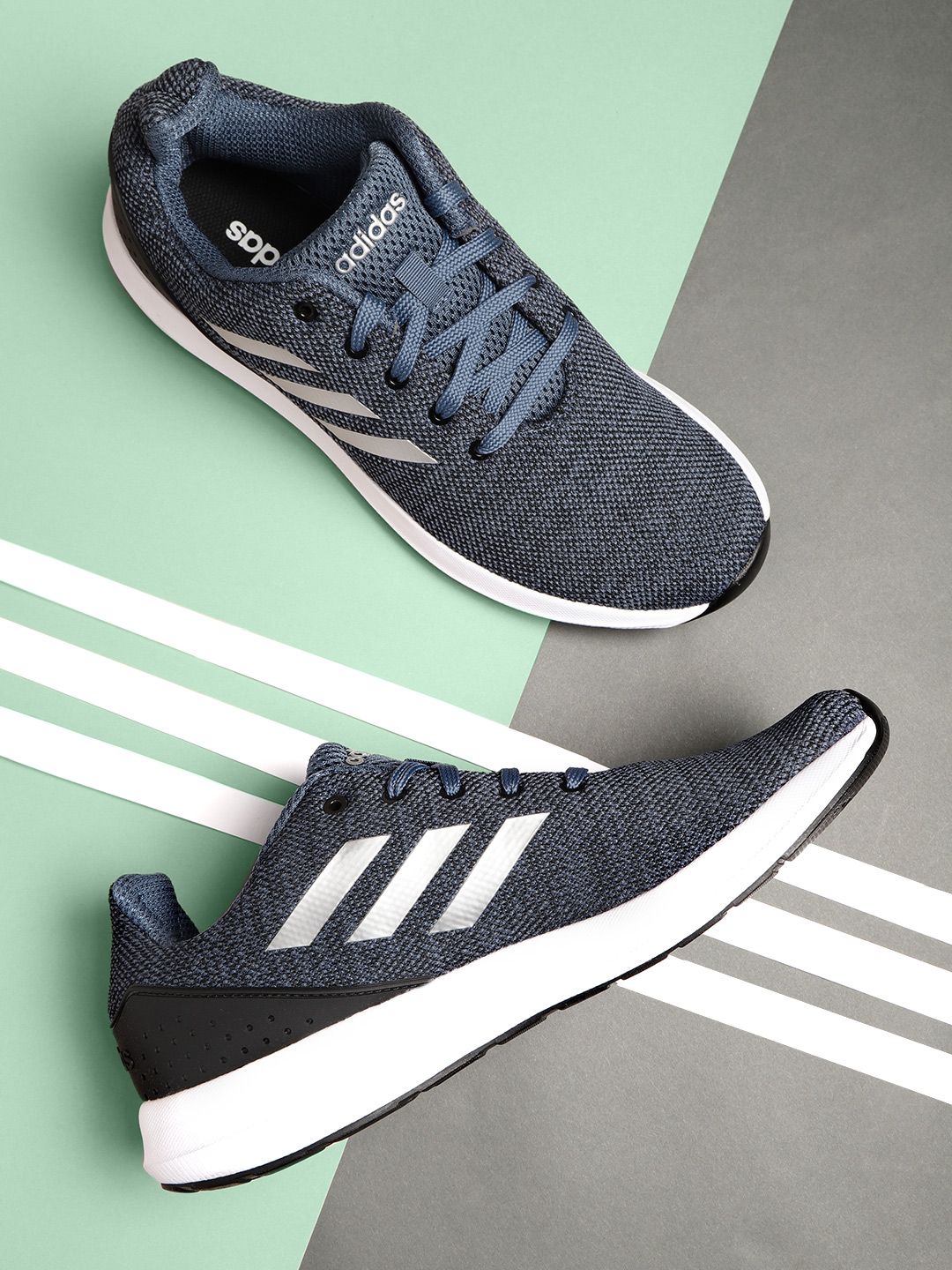 ADIDAS Men Navy Blue RADDIS 1.0 Woven Design Running Shoes