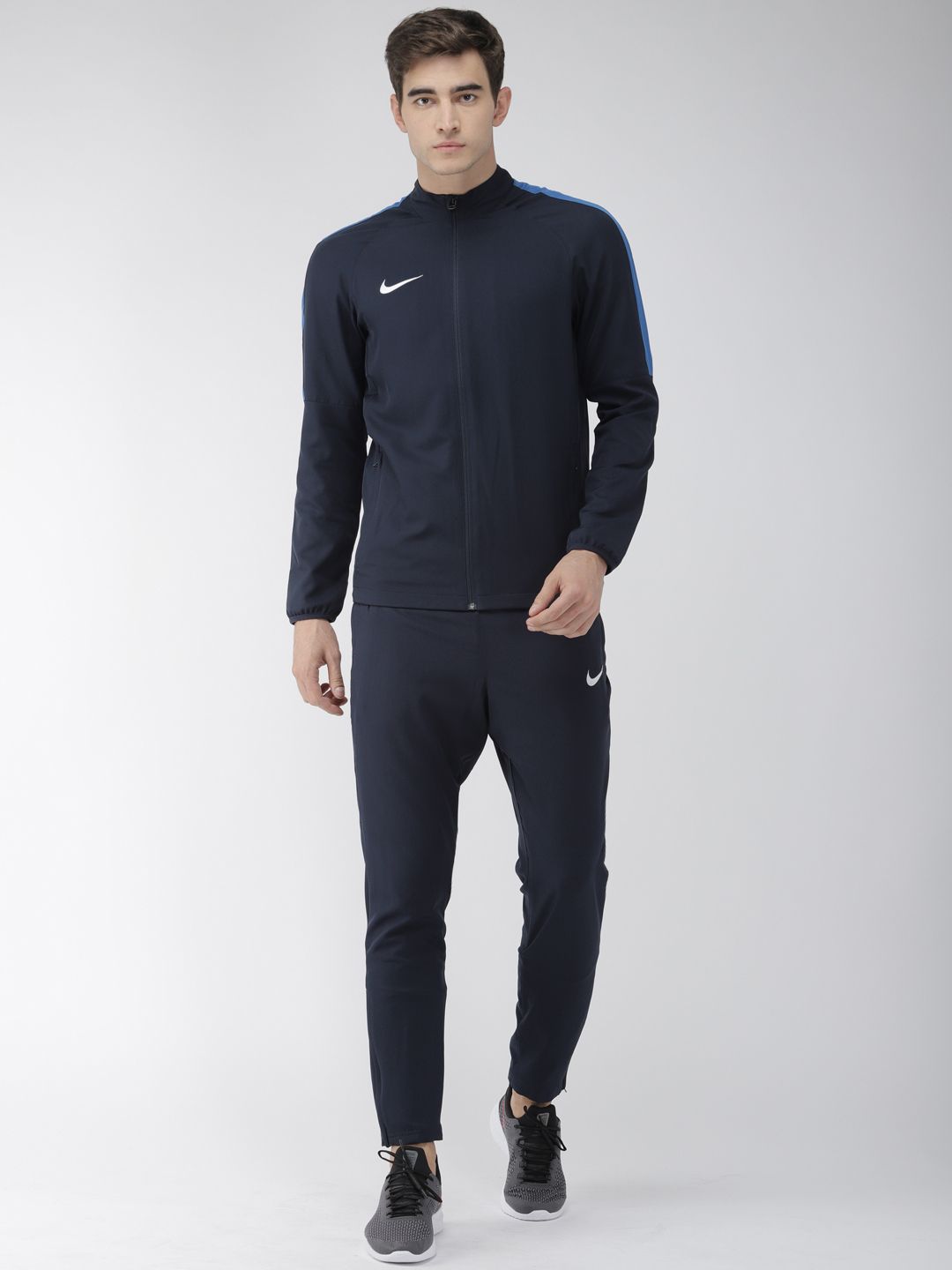 navy blue nike tracksuit